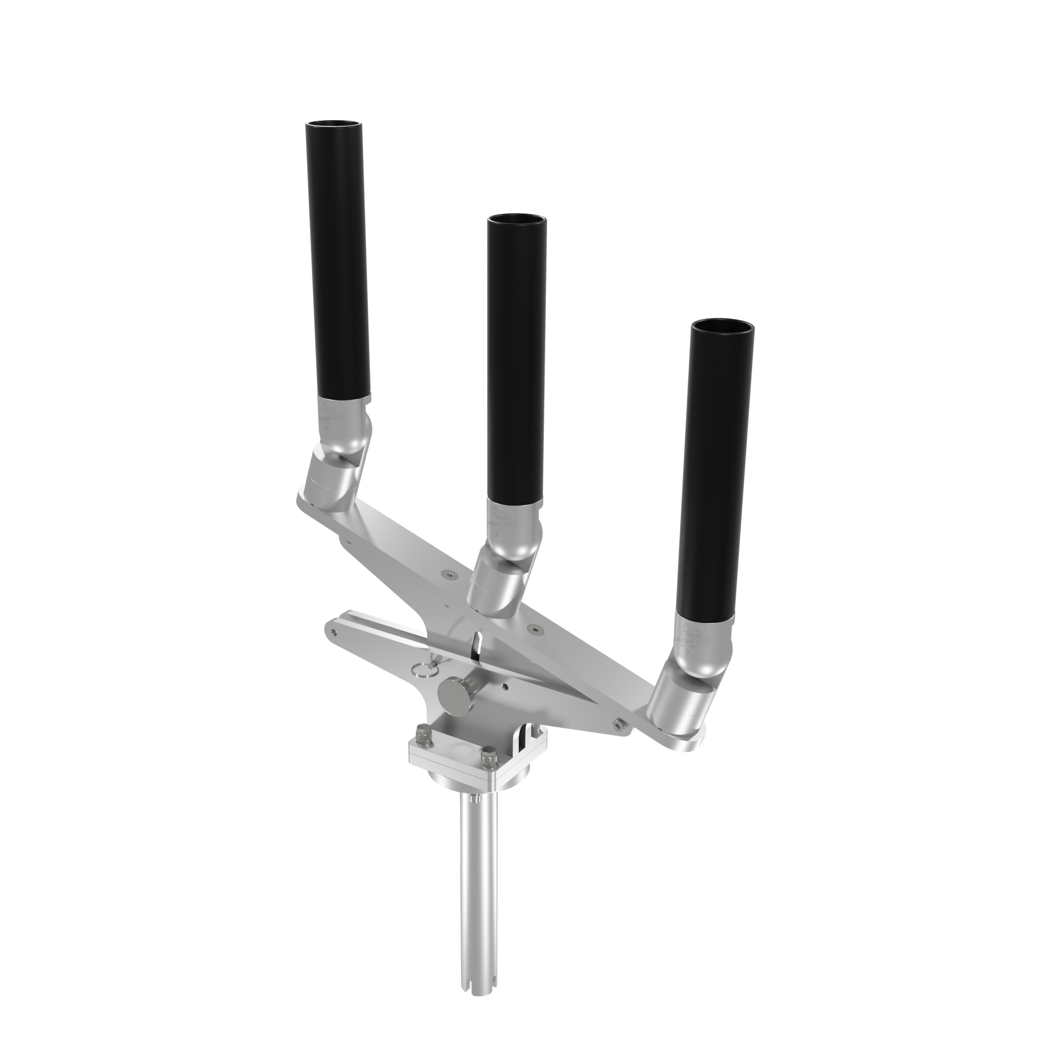 TRIPLE ARTICULATING TREE ROD HOLDER WITH GIMBAL