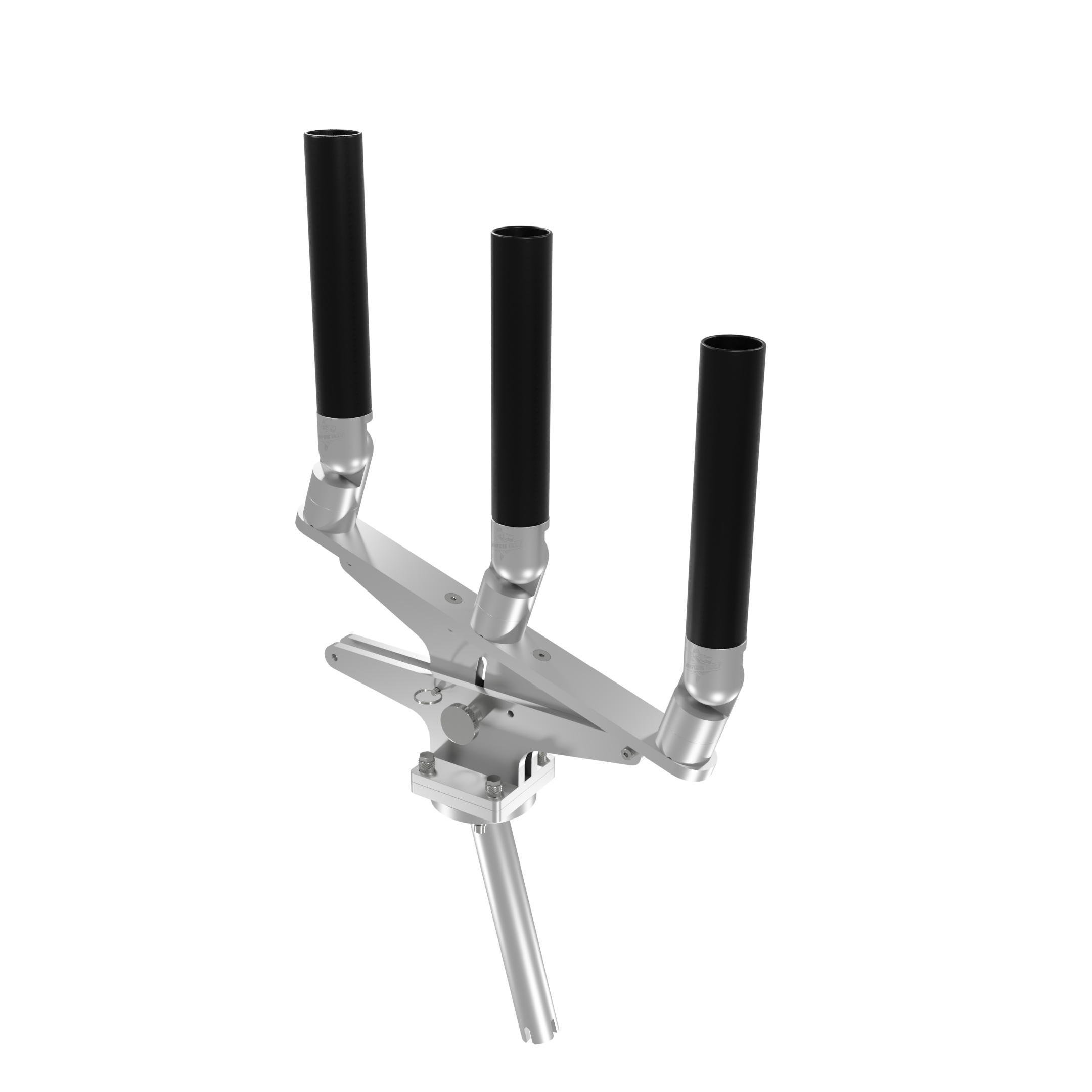 TRIPLE ARTICULATING TREE ROD HOLDER WITH GIMBAL