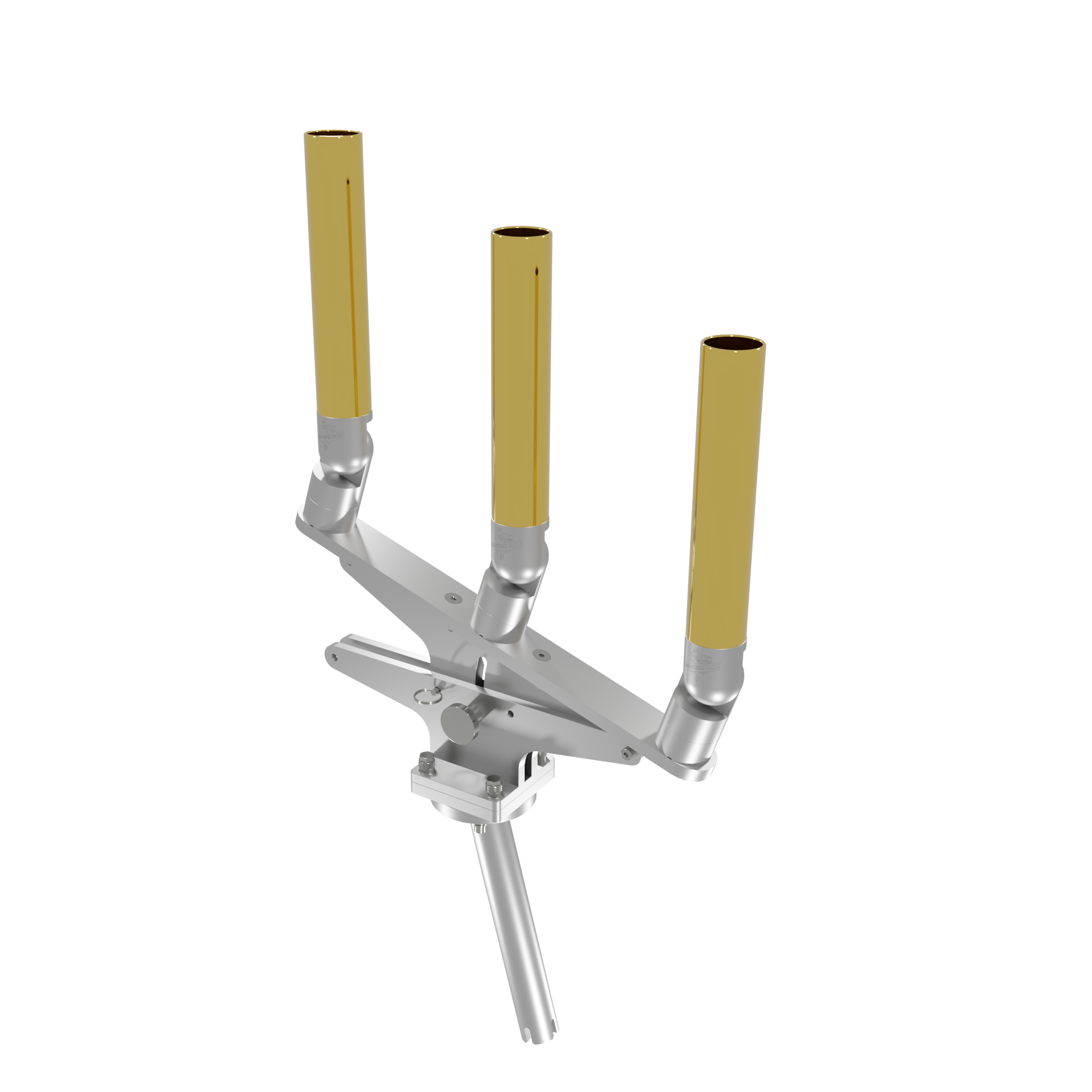 TRIPLE ARTICULATING TREE ROD HOLDER WITH GIMBAL