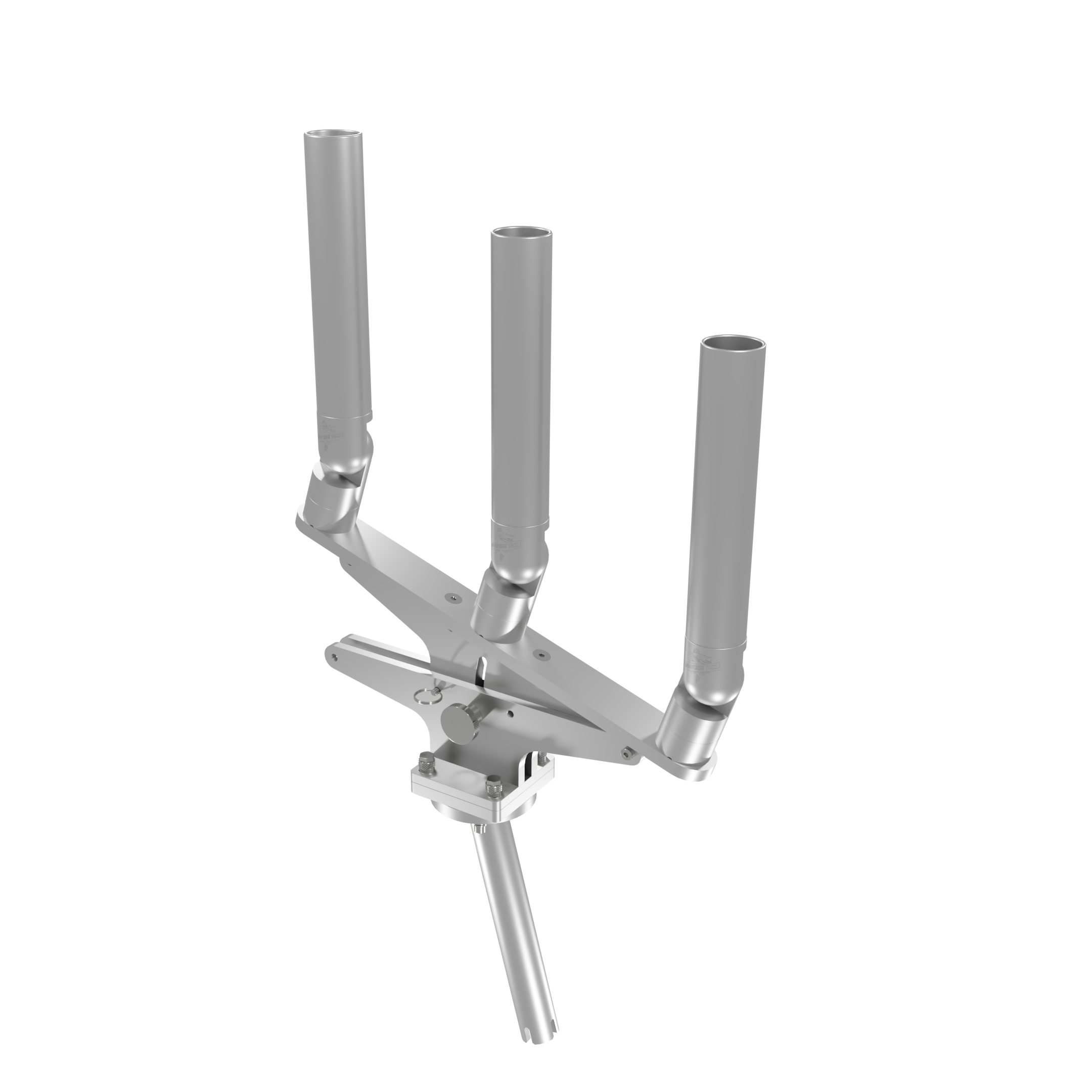 TRIPLE ARTICULATING TREE ROD HOLDER WITH GIMBAL