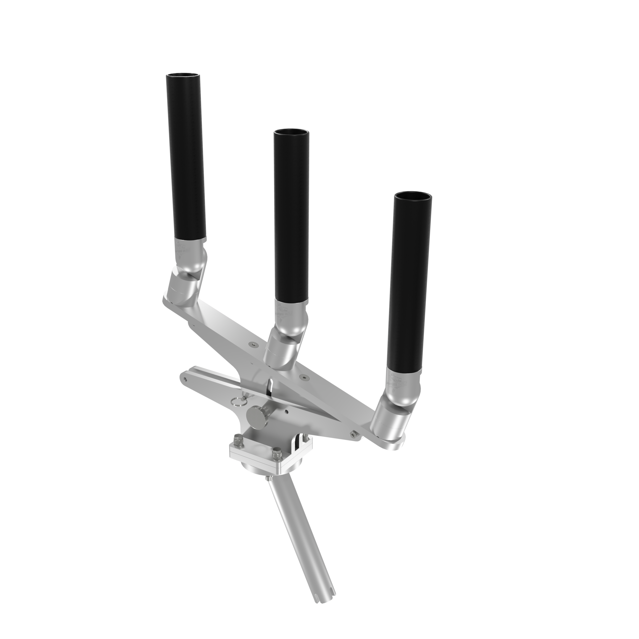 TRIPLE ARTICULATING TREE ROD HOLDER WITH GIMBAL
