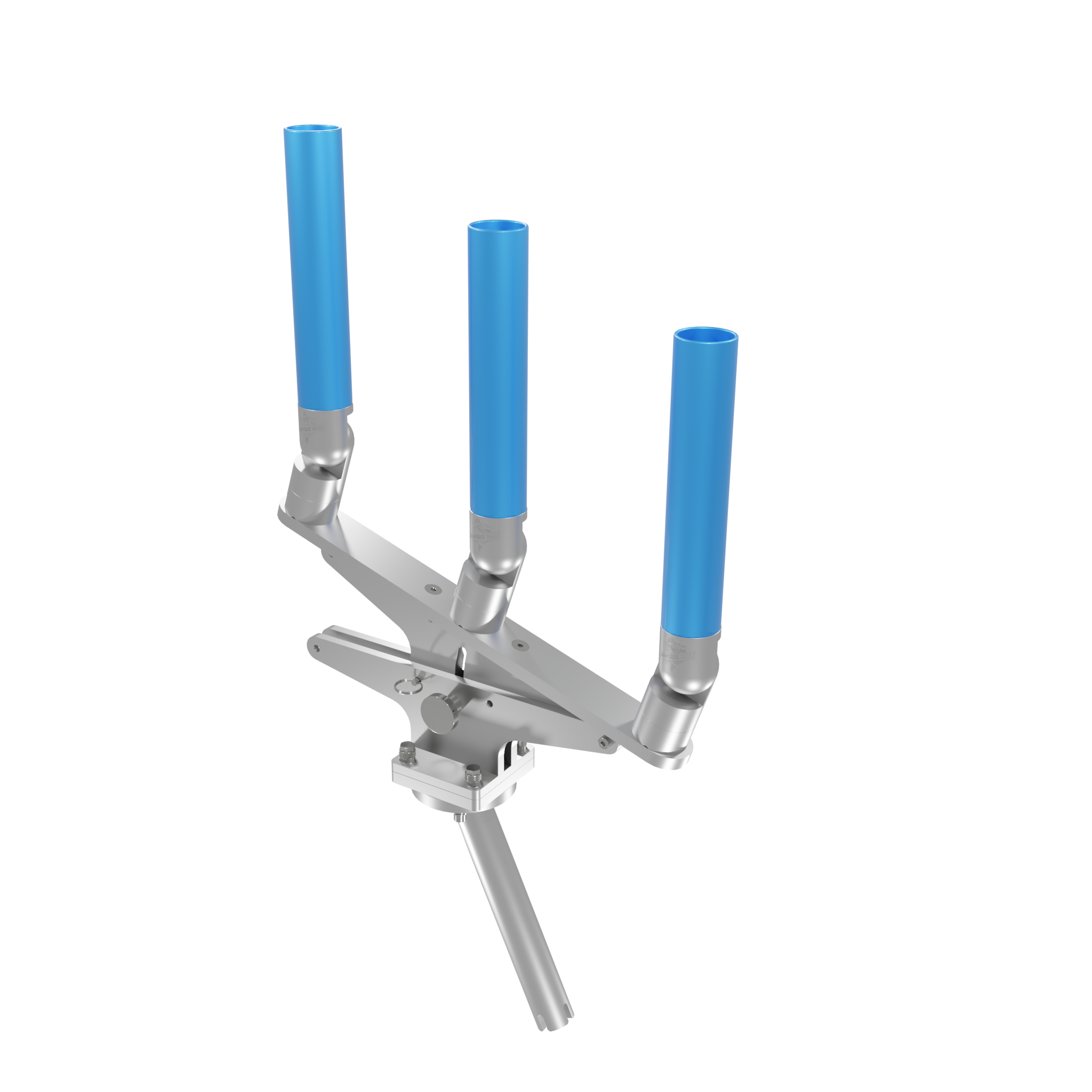 TRIPLE ARTICULATING TREE ROD HOLDER WITH GIMBAL