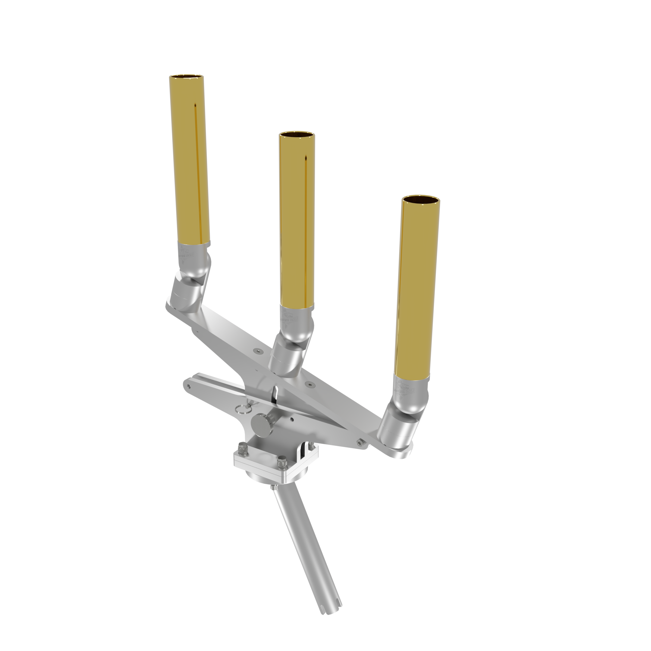 TRIPLE ARTICULATING TREE ROD HOLDER WITH GIMBAL