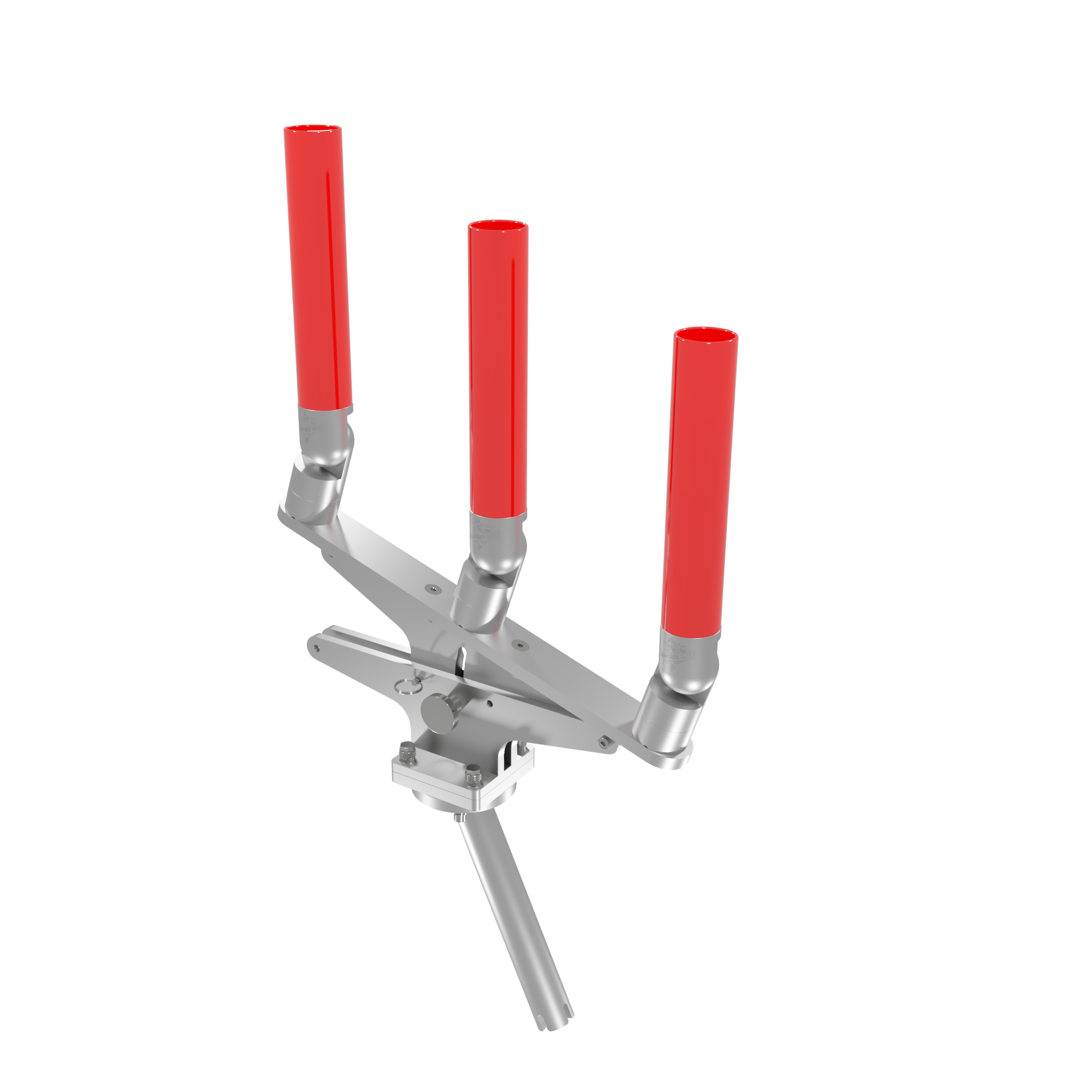 TRIPLE ARTICULATING TREE ROD HOLDER WITH GIMBAL