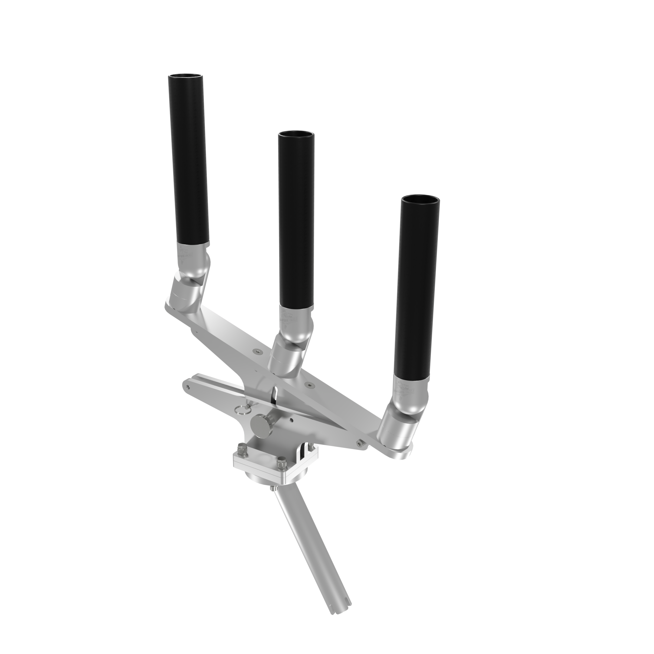 TRIPLE ARTICULATING TREE ROD HOLDER WITH GIMBAL