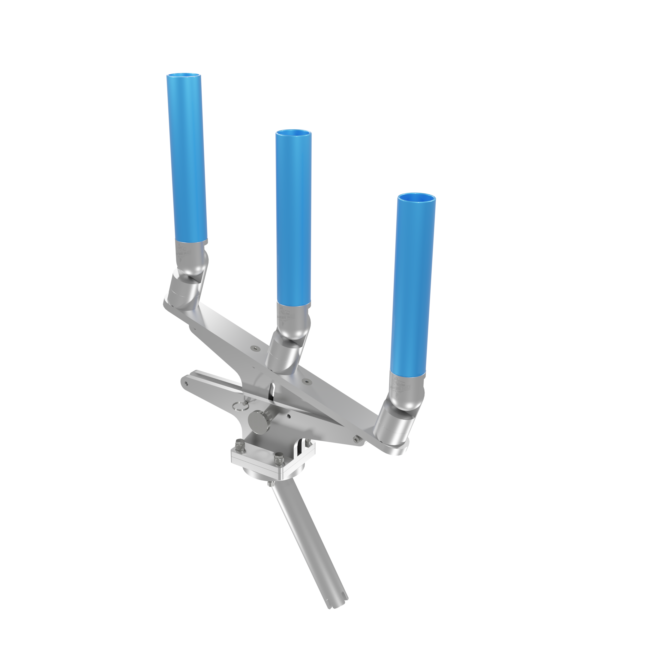 TRIPLE ARTICULATING TREE ROD HOLDER WITH GIMBAL