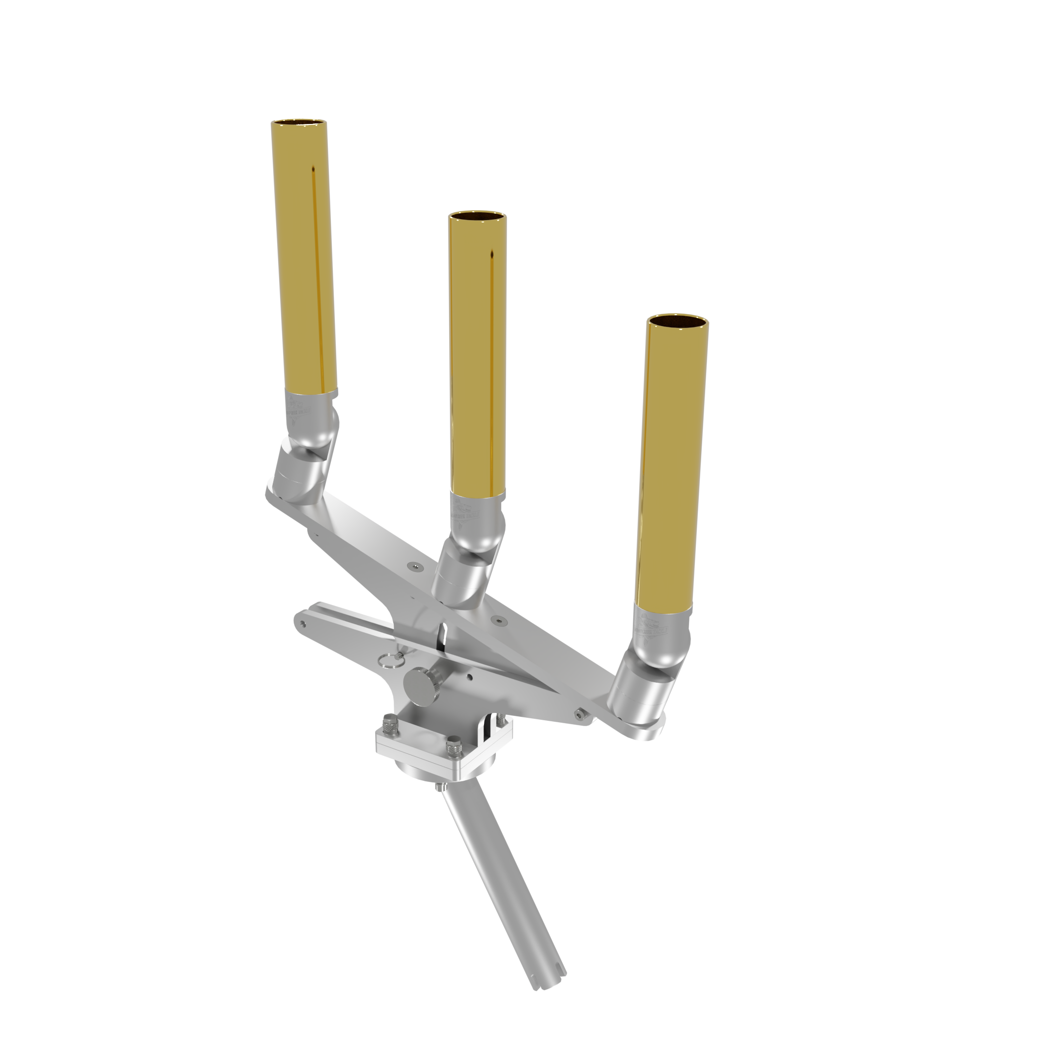TRIPLE ARTICULATING TREE ROD HOLDER WITH GIMBAL