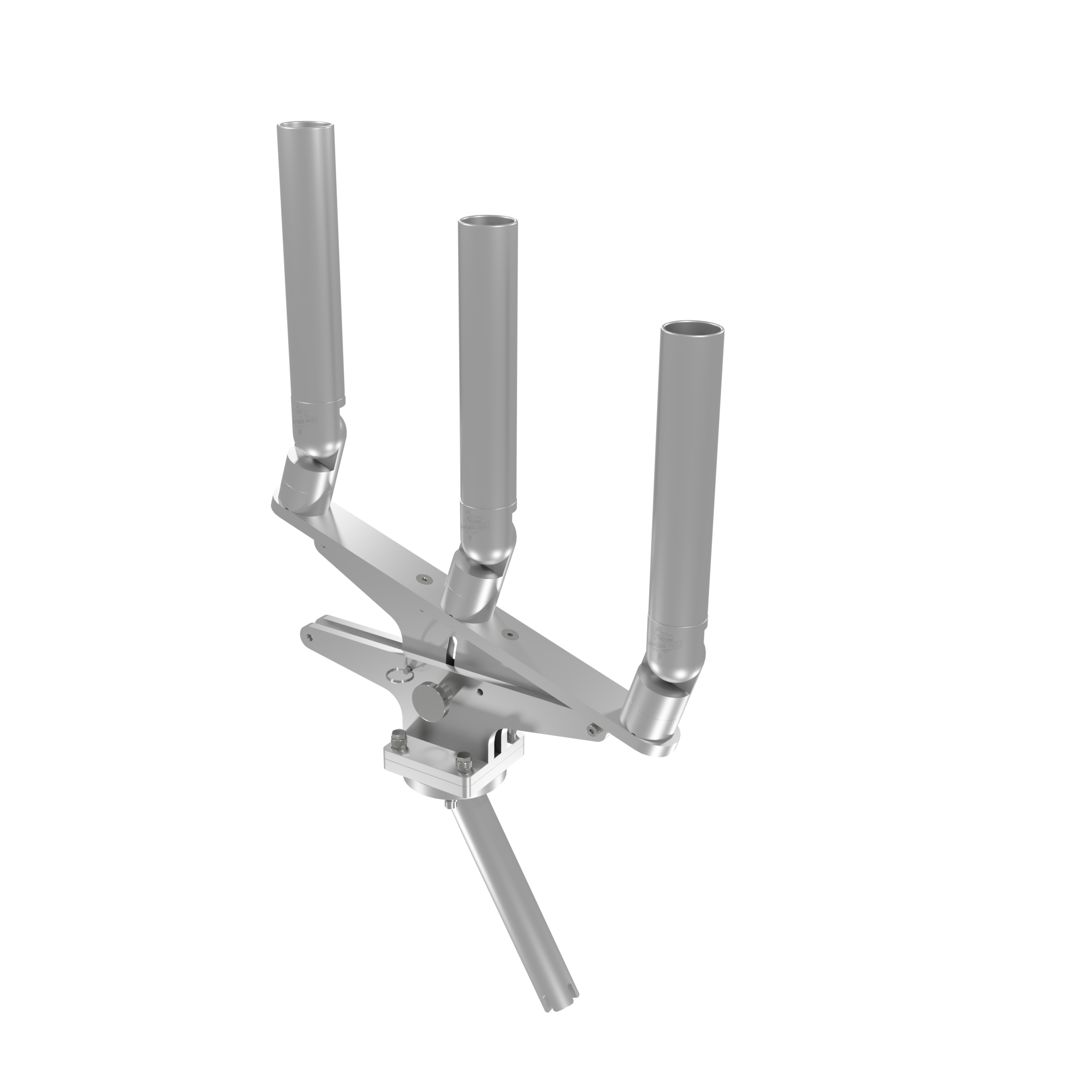 TRIPLE ARTICULATING TREE ROD HOLDER WITH GIMBAL