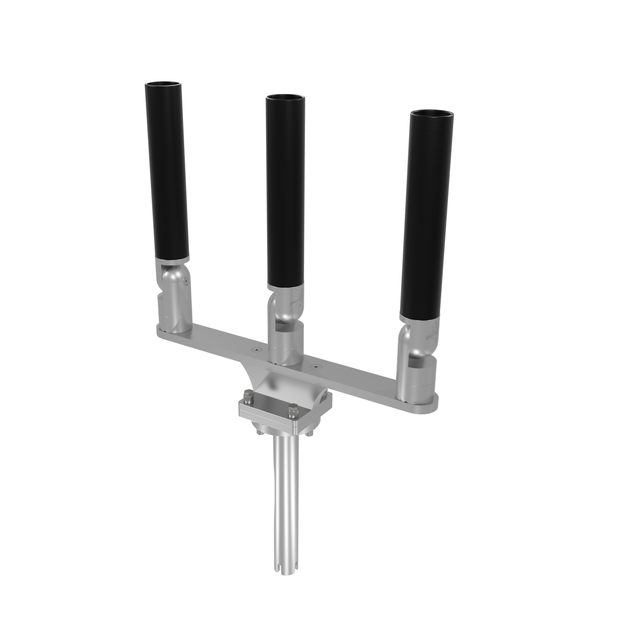TRIPLE HORIZONTAL TREE ROD HOLDER WITH GIMBAL