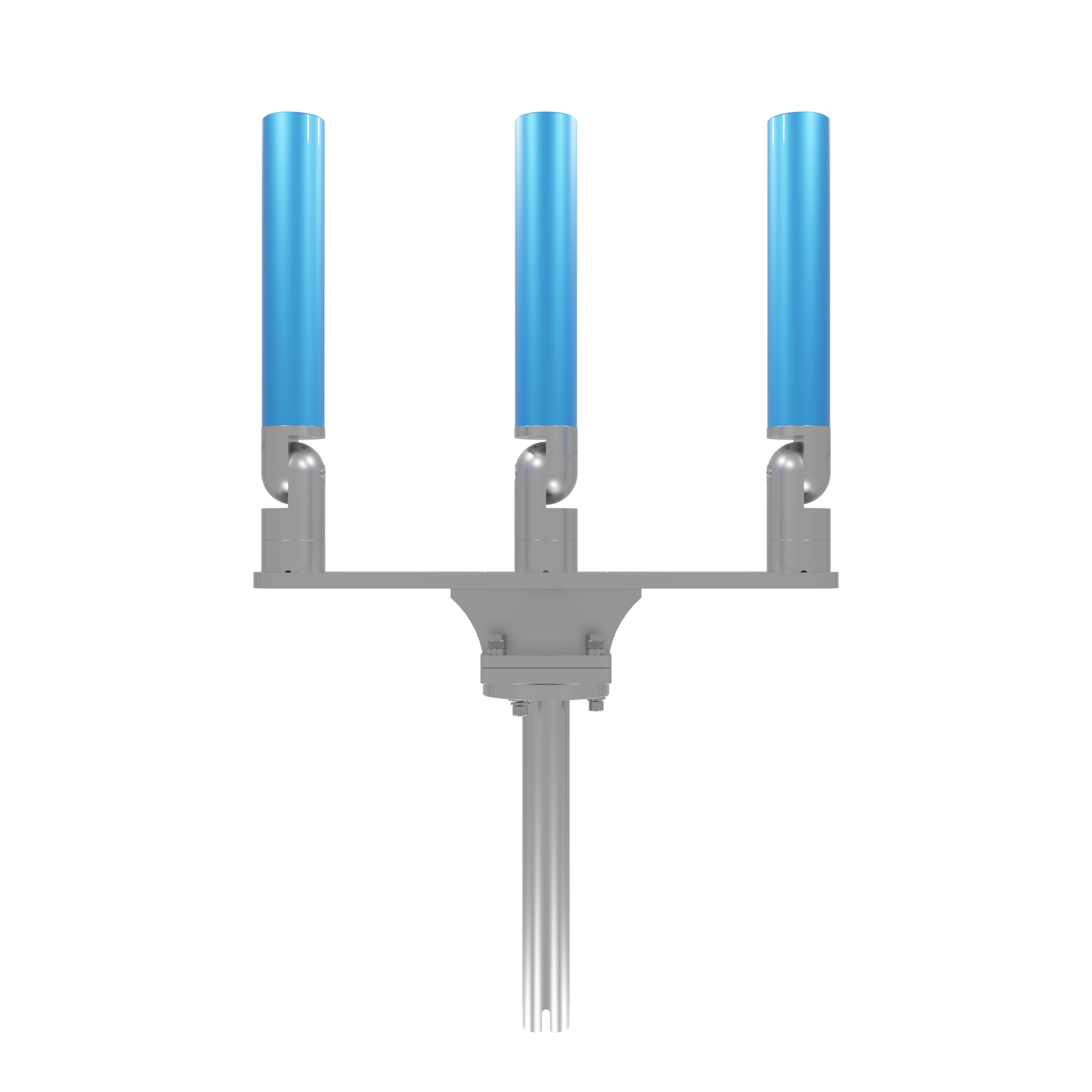 TRIPLE HORIZONTAL TREE ROD HOLDER WITH GIMBAL