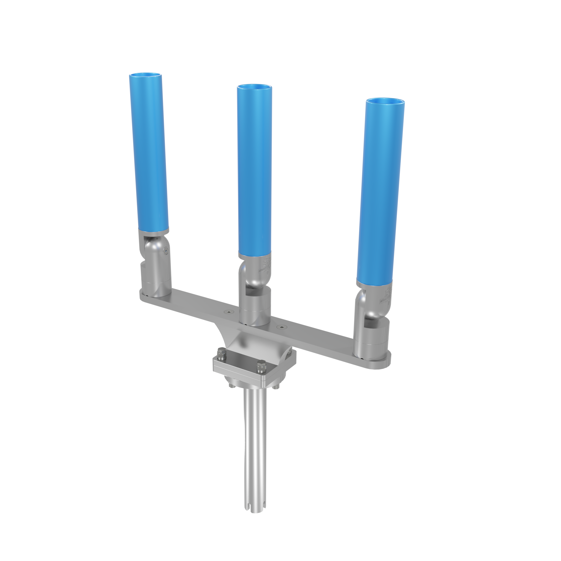 TRIPLE HORIZONTAL TREE ROD HOLDER WITH GIMBAL