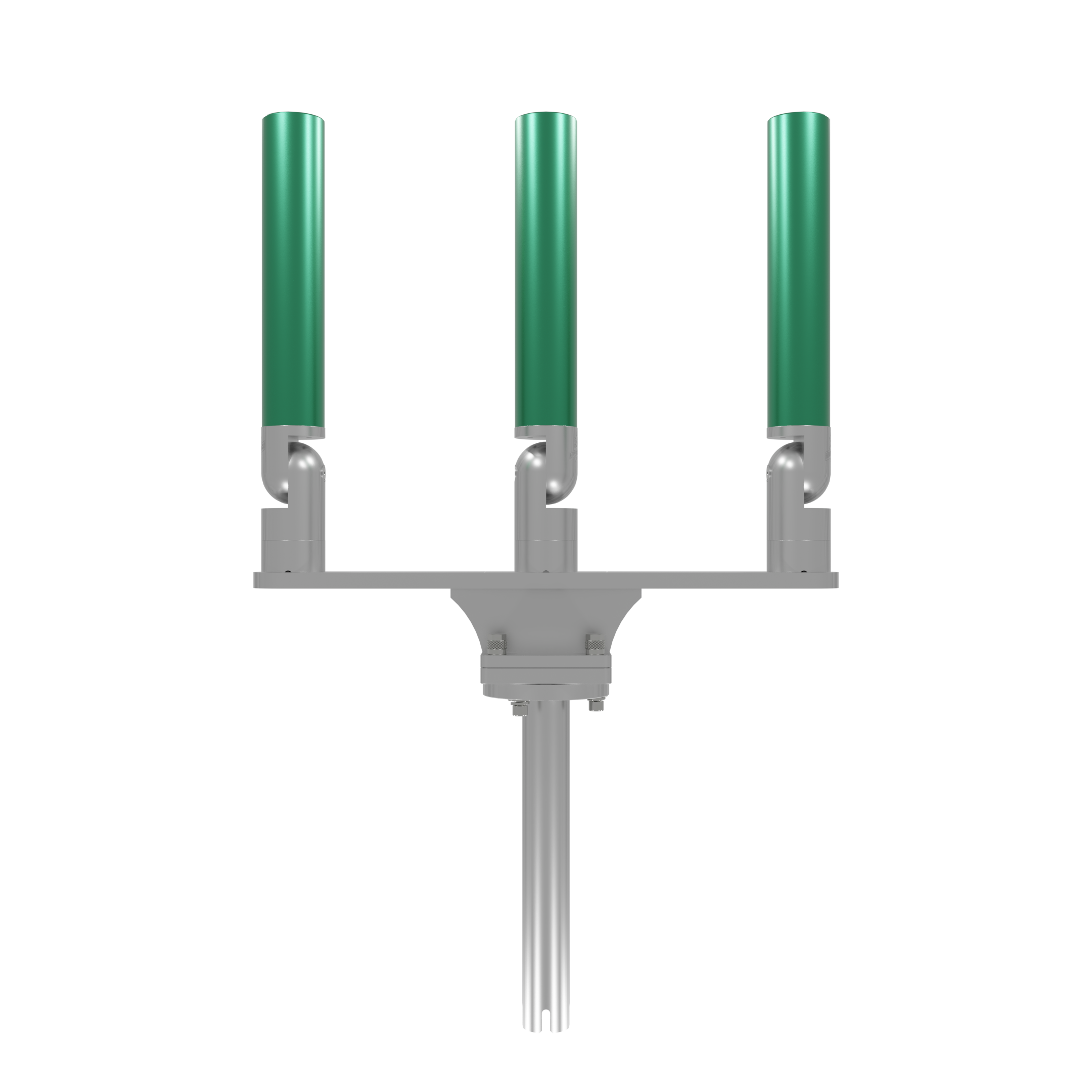 TRIPLE HORIZONTAL TREE ROD HOLDER WITH GIMBAL