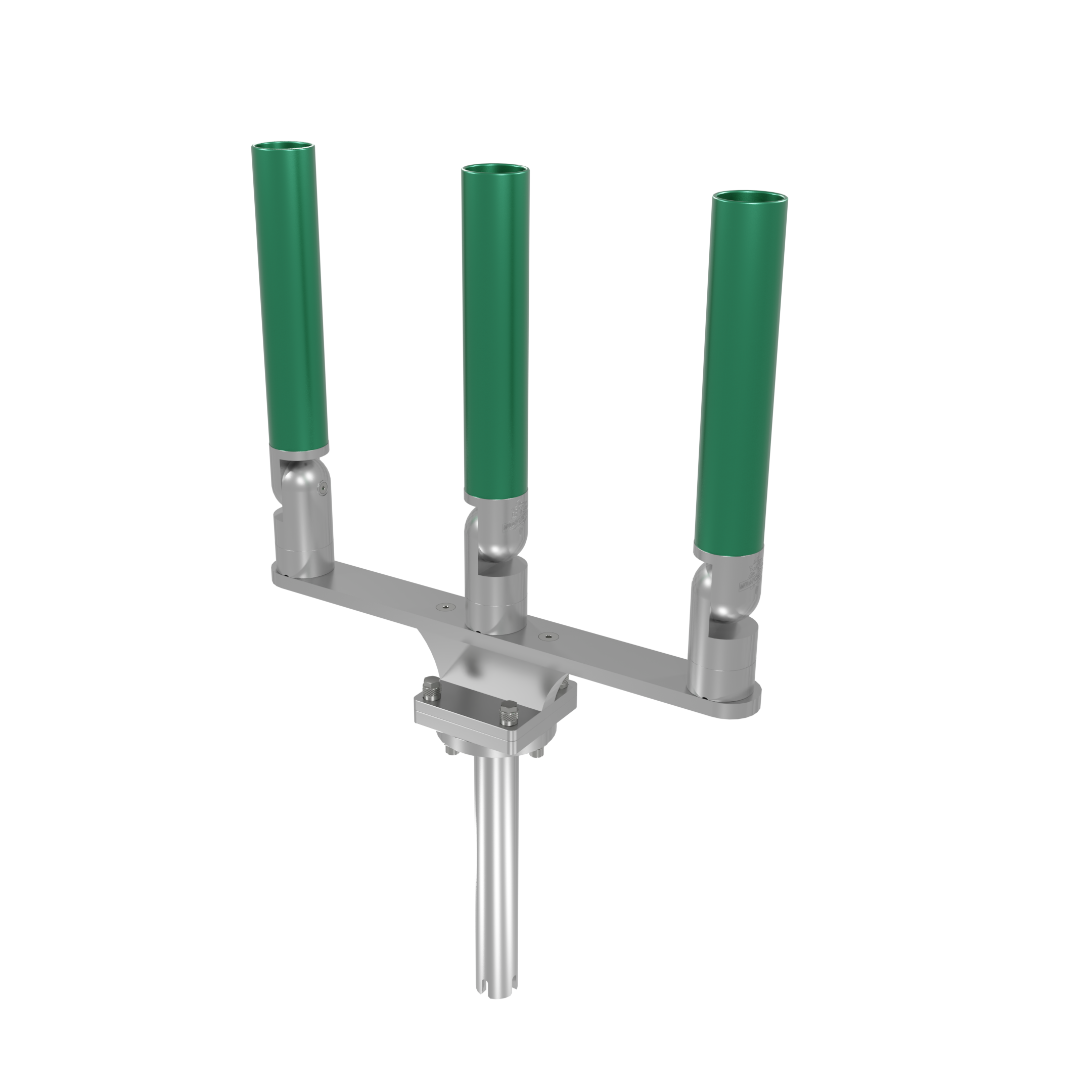 TRIPLE HORIZONTAL TREE ROD HOLDER WITH GIMBAL