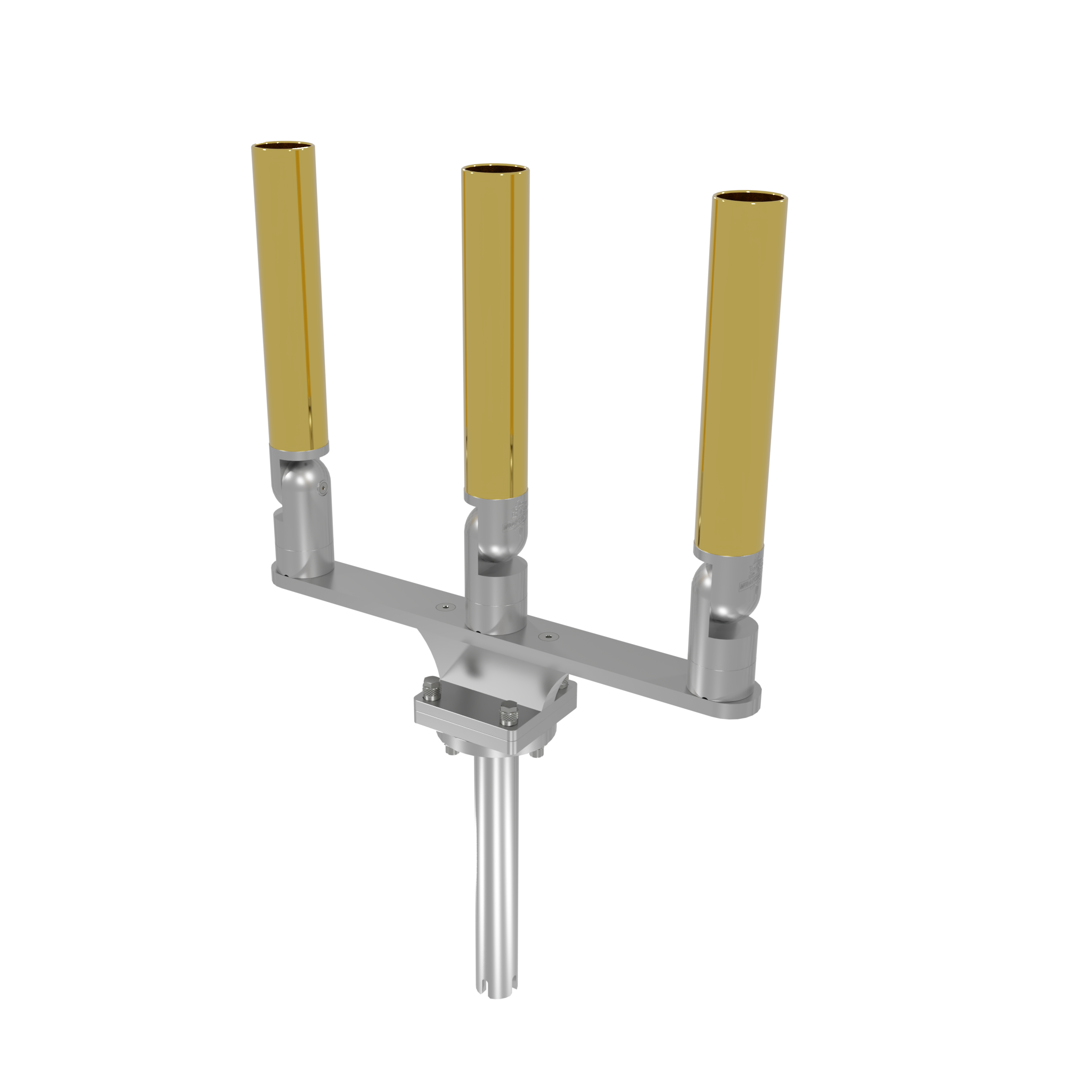 TRIPLE HORIZONTAL TREE ROD HOLDER WITH GIMBAL