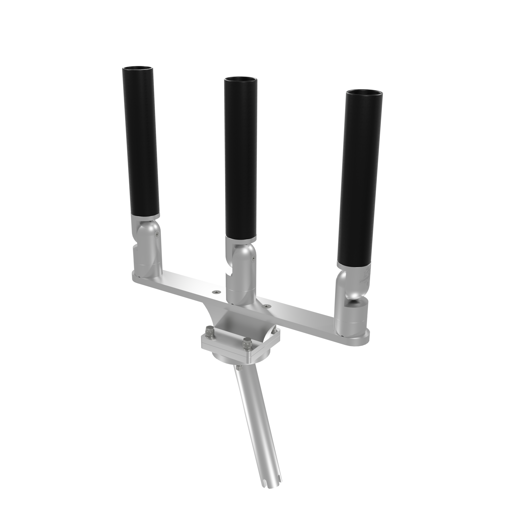 TRIPLE HORIZONTAL TREE ROD HOLDER WITH GIMBAL