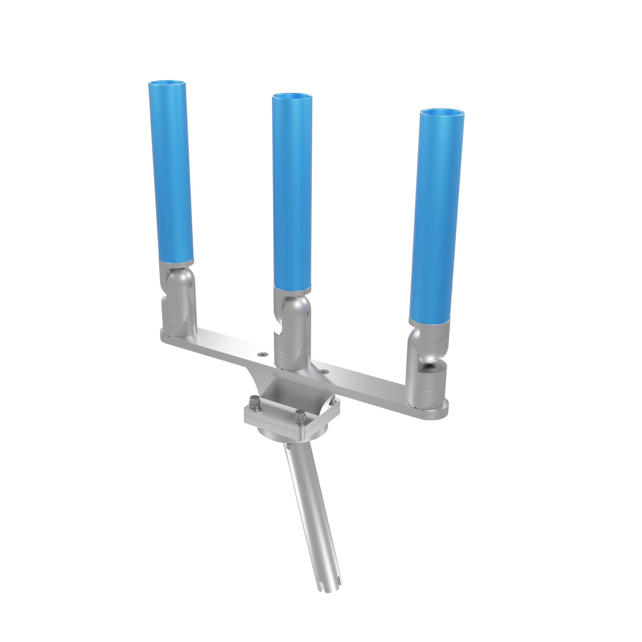 TRIPLE HORIZONTAL TREE ROD HOLDER WITH GIMBAL