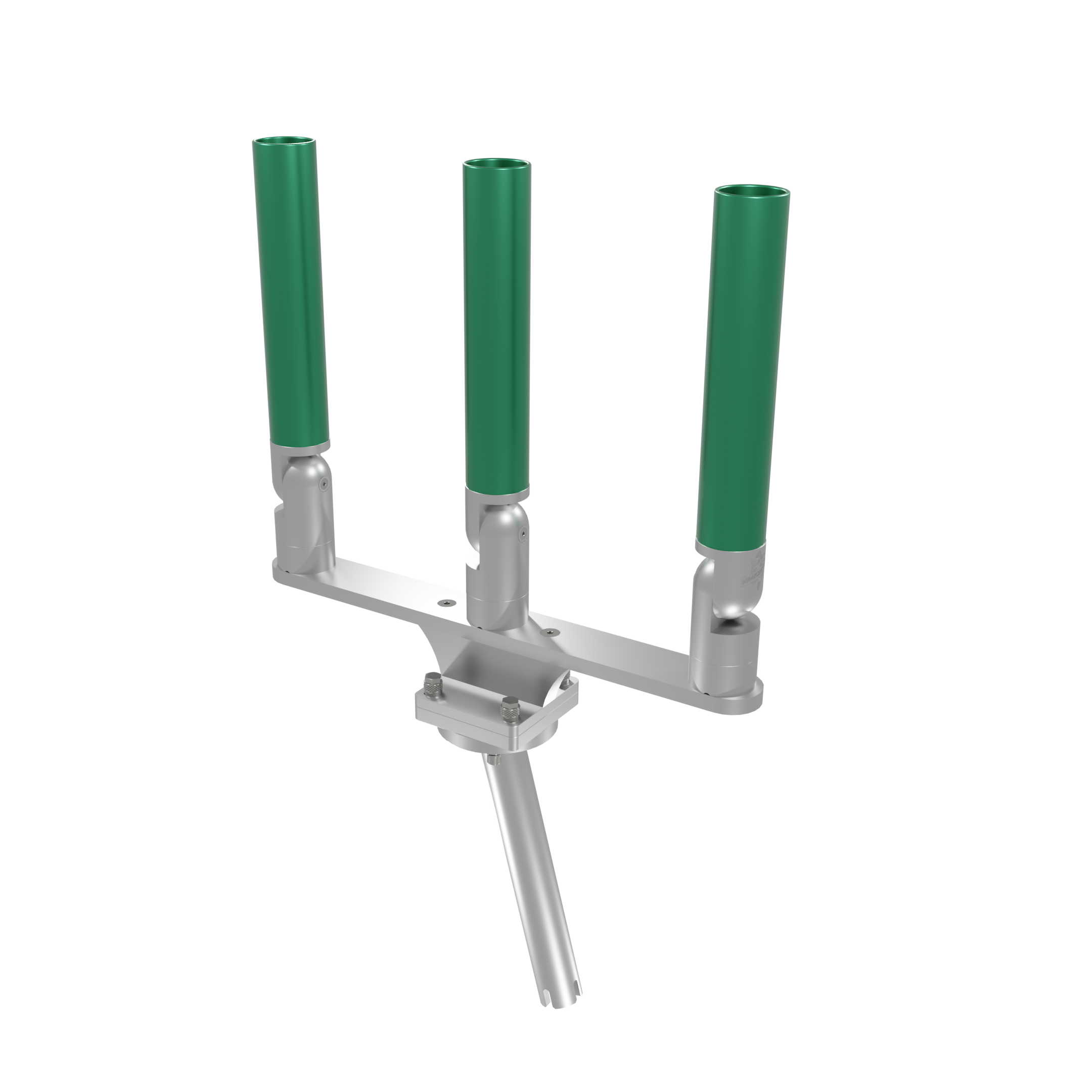 TRIPLE HORIZONTAL TREE ROD HOLDER WITH GIMBAL