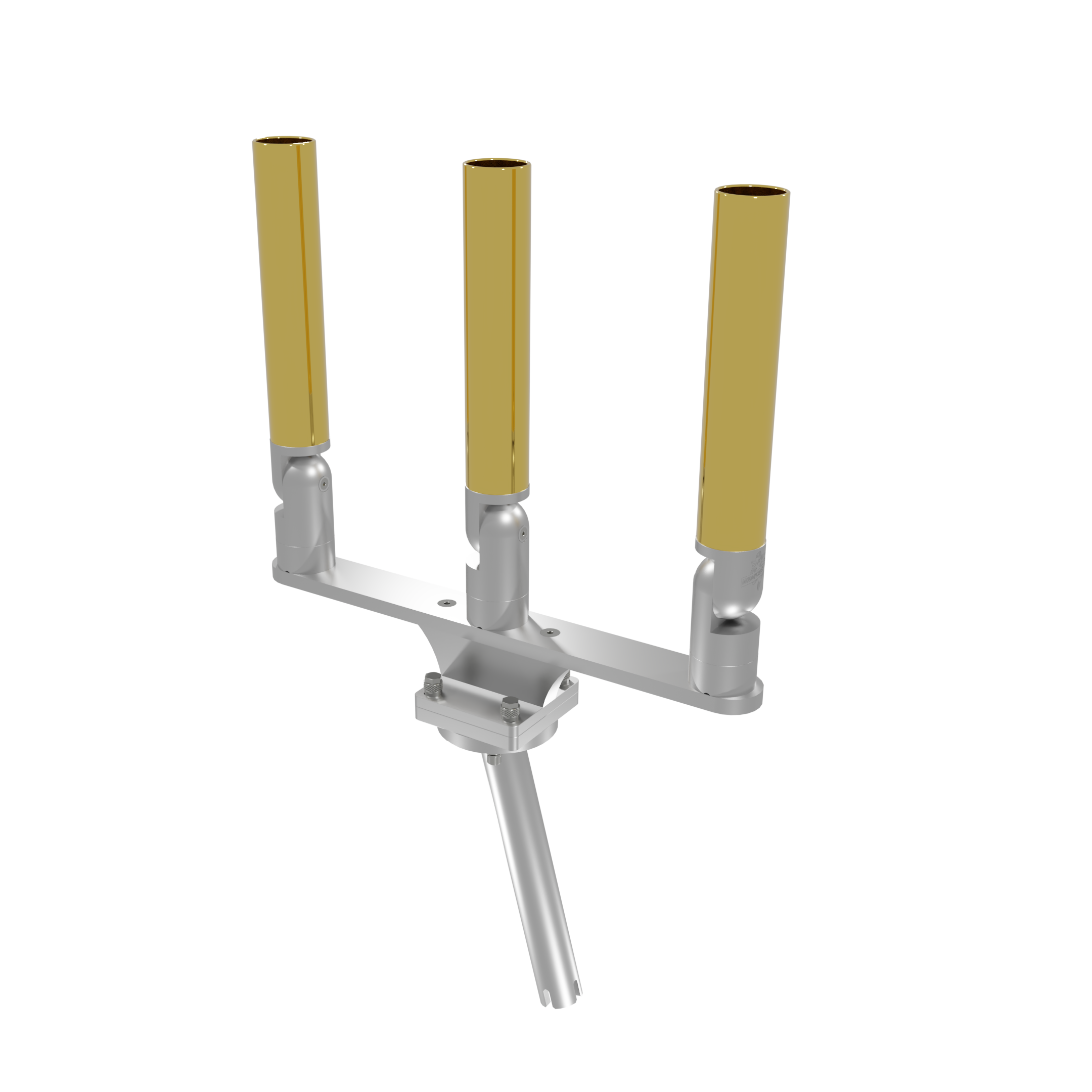 TRIPLE HORIZONTAL TREE ROD HOLDER WITH GIMBAL