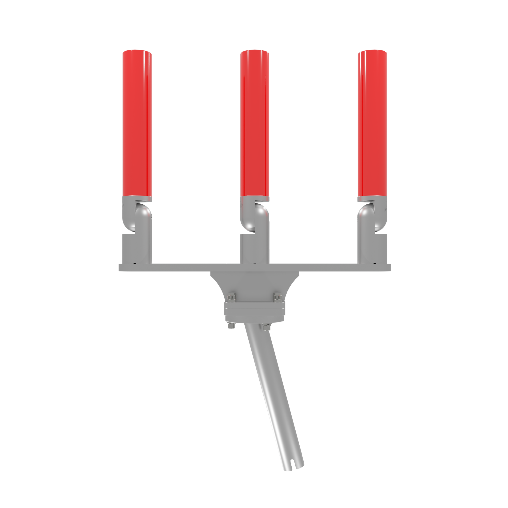 TRIPLE HORIZONTAL TREE ROD HOLDER WITH GIMBAL
