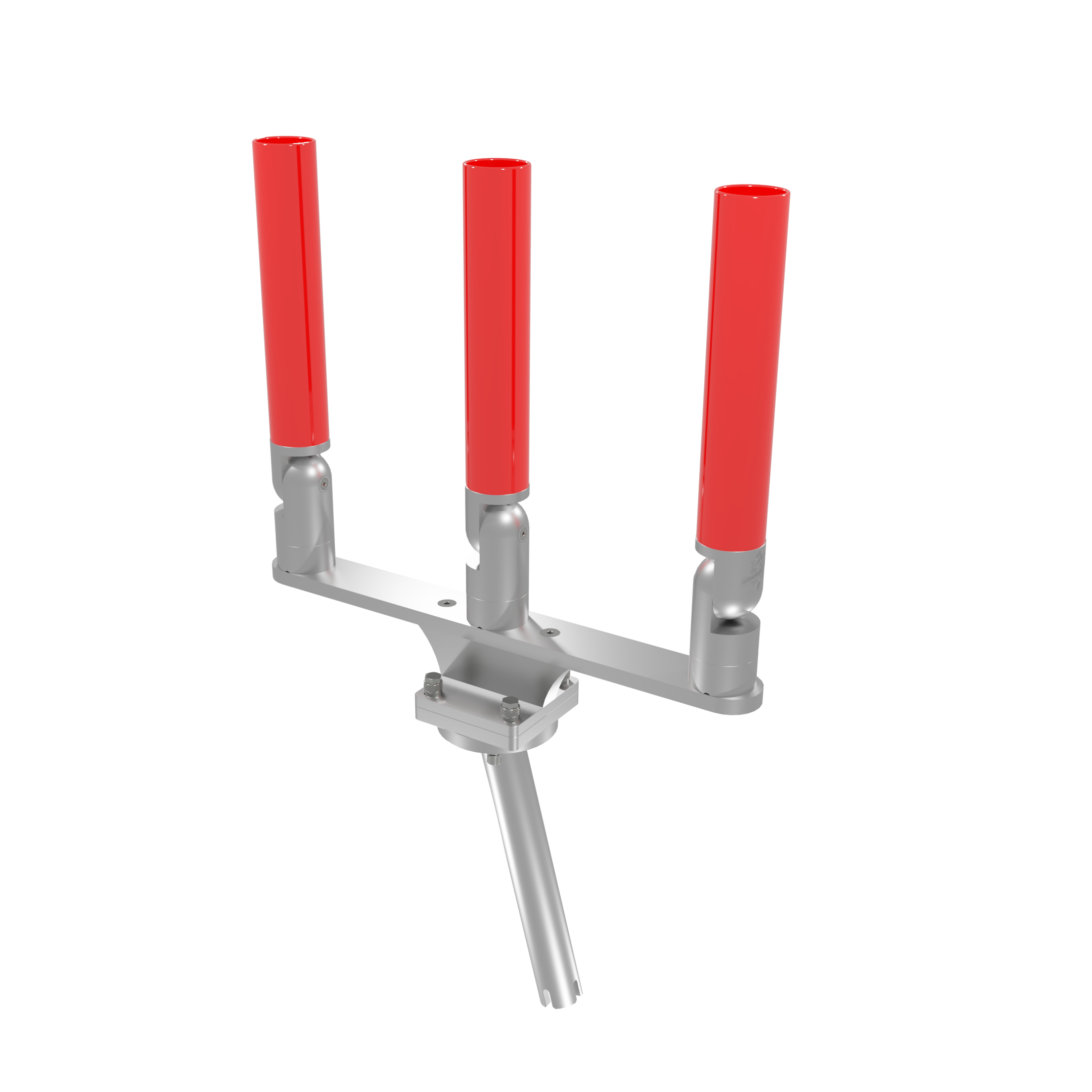 TRIPLE HORIZONTAL TREE ROD HOLDER WITH GIMBAL