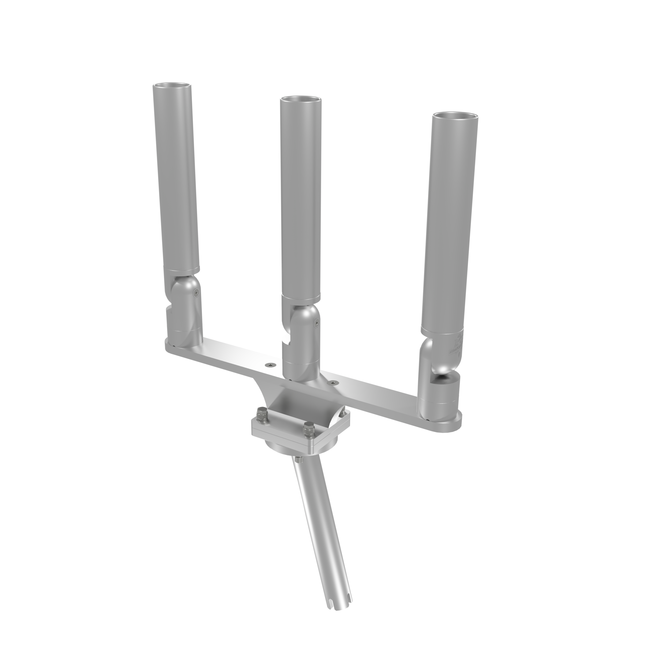 TRIPLE HORIZONTAL TREE ROD HOLDER WITH GIMBAL