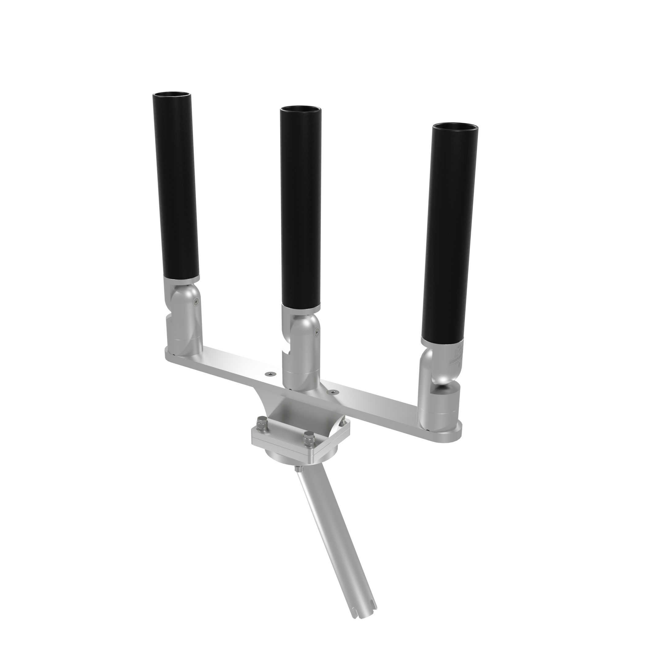 TRIPLE HORIZONTAL TREE ROD HOLDER WITH GIMBAL