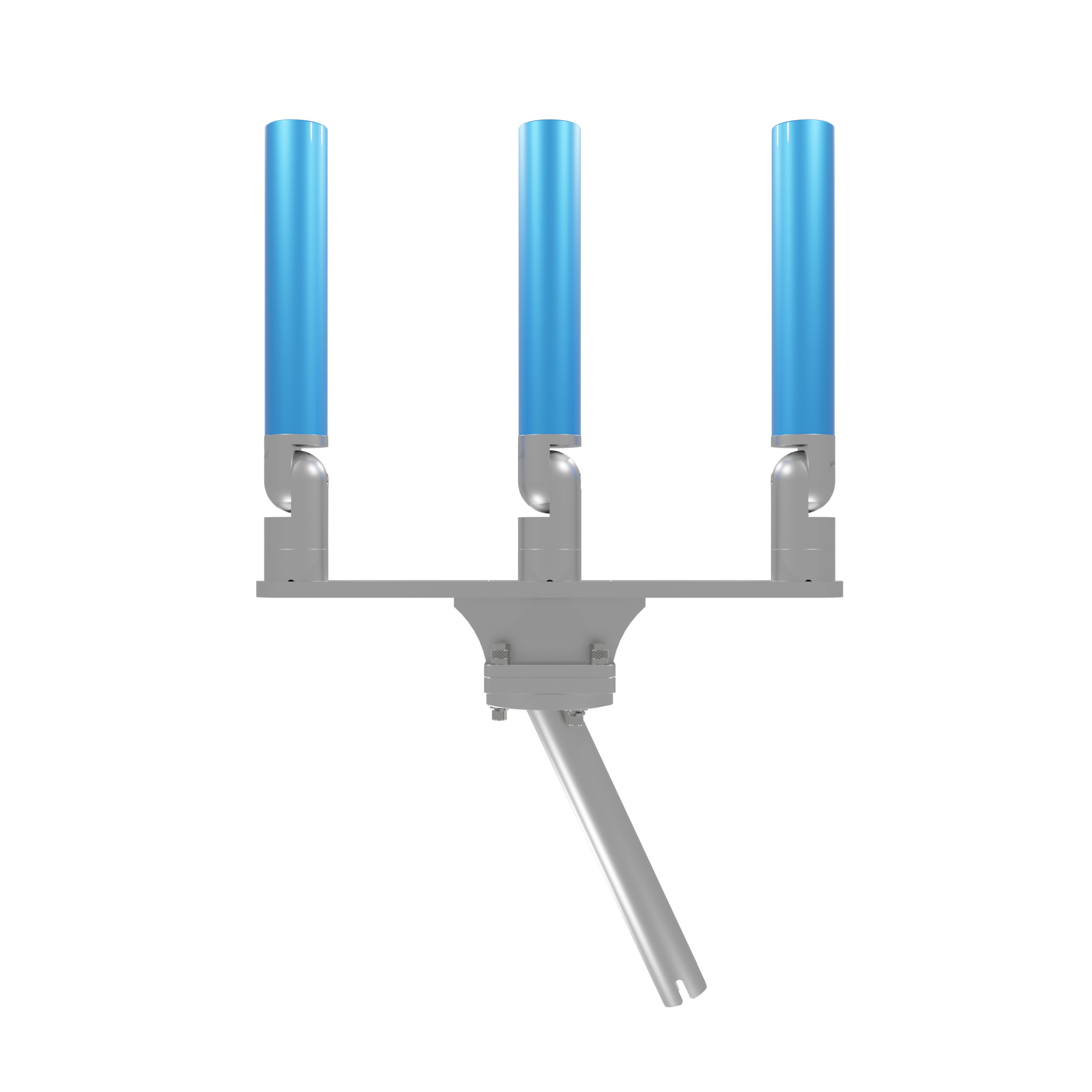 TRIPLE HORIZONTAL TREE ROD HOLDER WITH GIMBAL