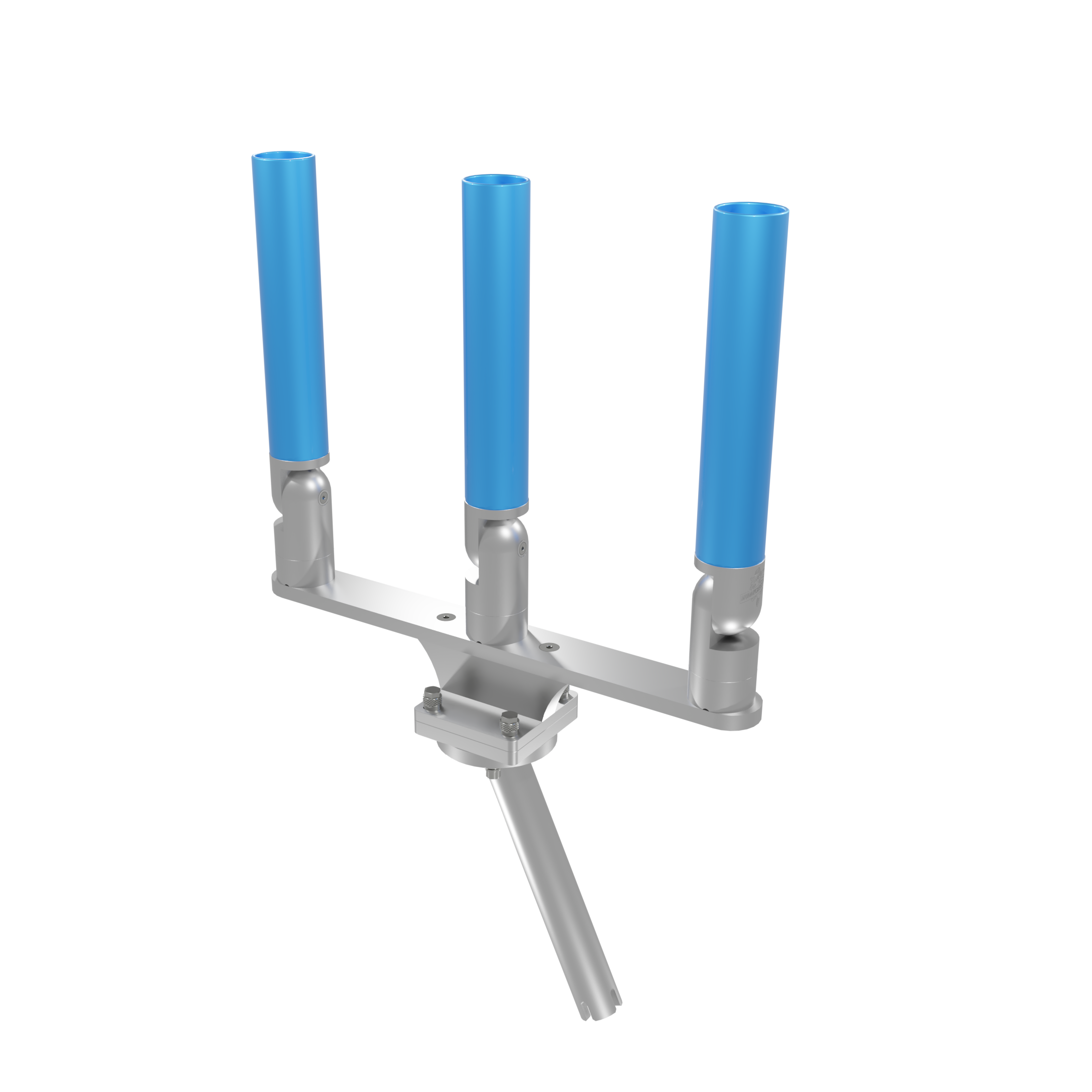 TRIPLE HORIZONTAL TREE ROD HOLDER WITH GIMBAL