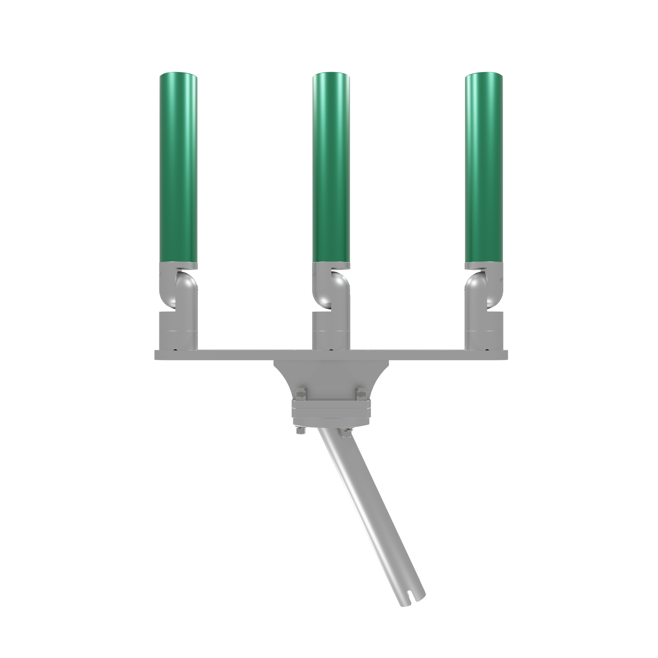 TRIPLE HORIZONTAL TREE ROD HOLDER WITH GIMBAL