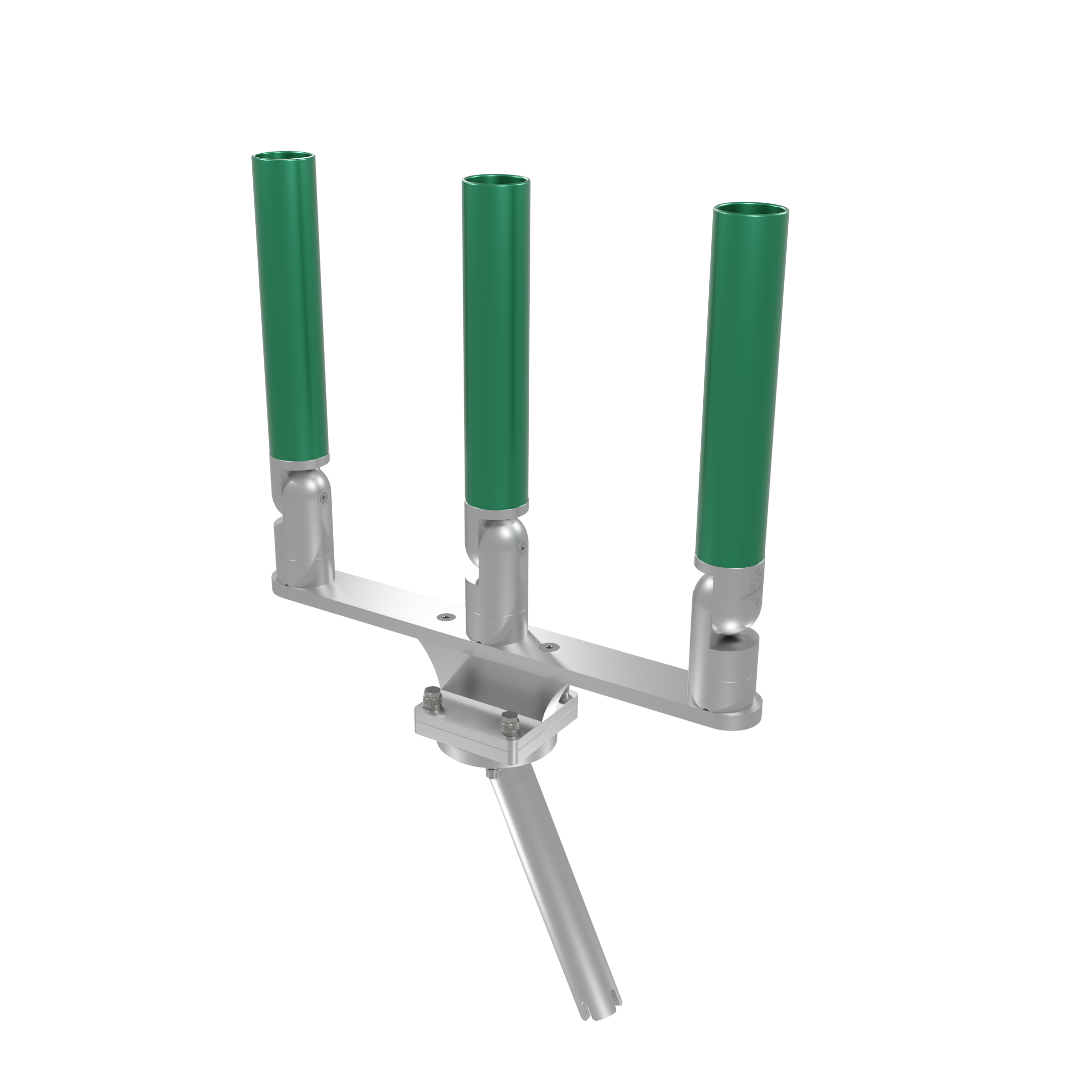 TRIPLE HORIZONTAL TREE ROD HOLDER WITH GIMBAL