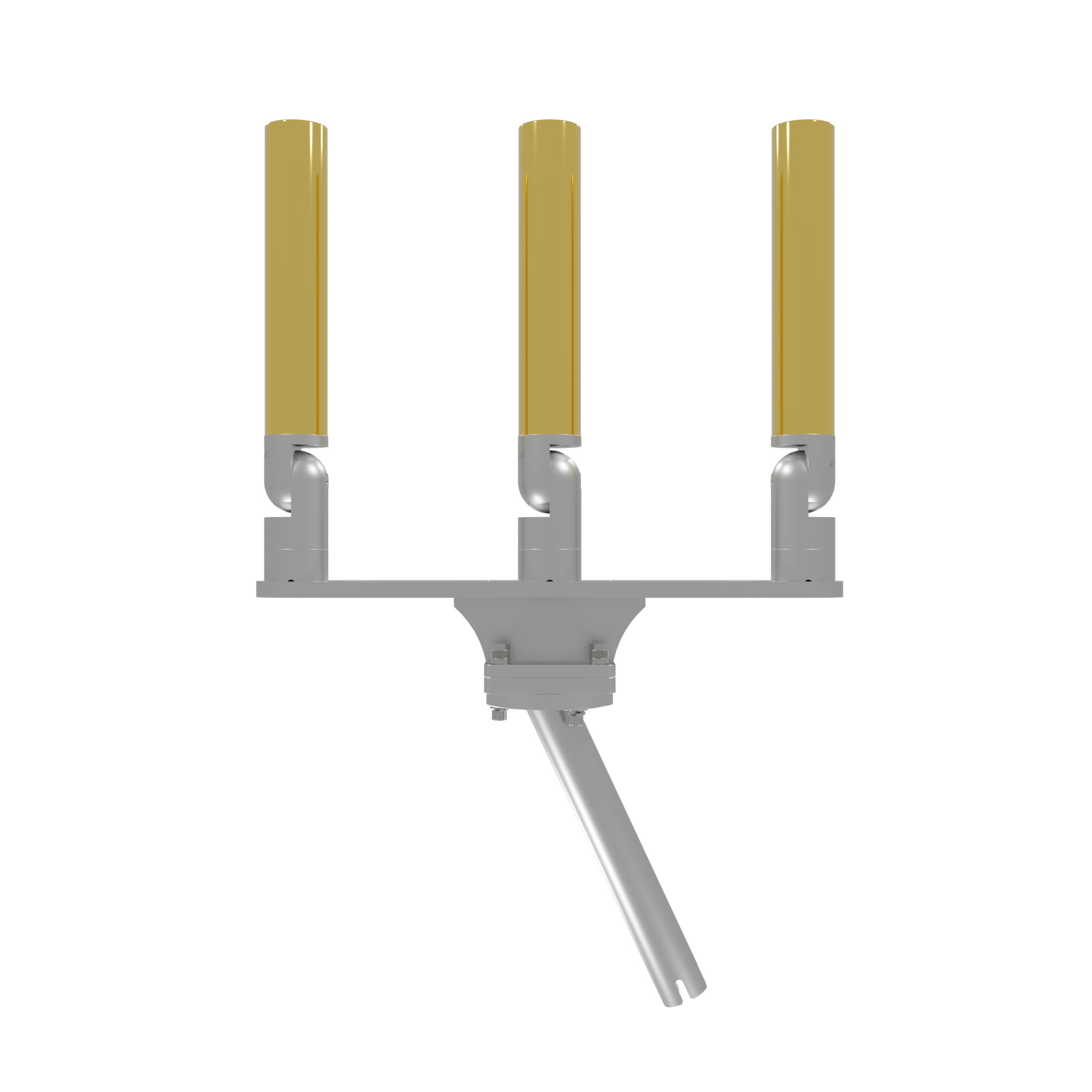 TRIPLE HORIZONTAL TREE ROD HOLDER WITH GIMBAL