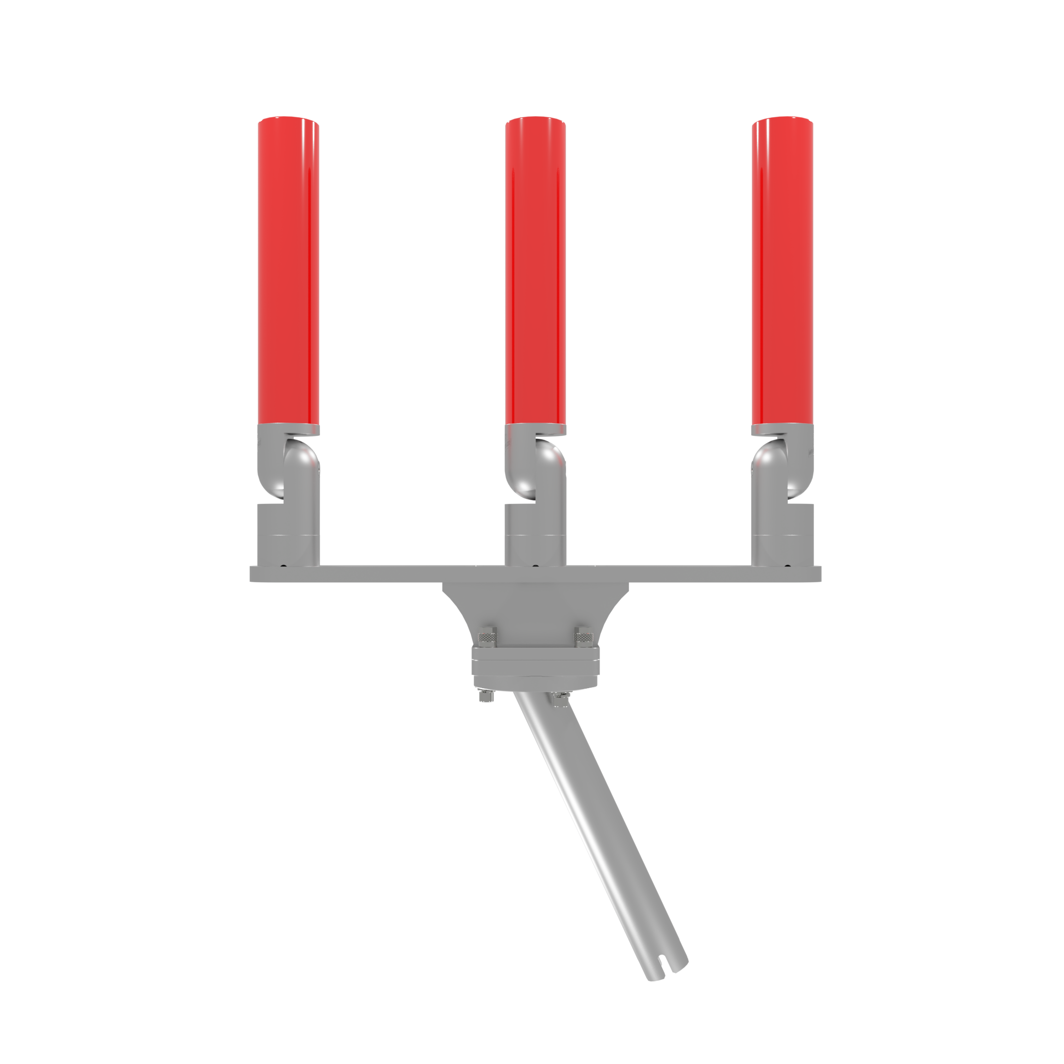 TRIPLE HORIZONTAL TREE ROD HOLDER WITH GIMBAL