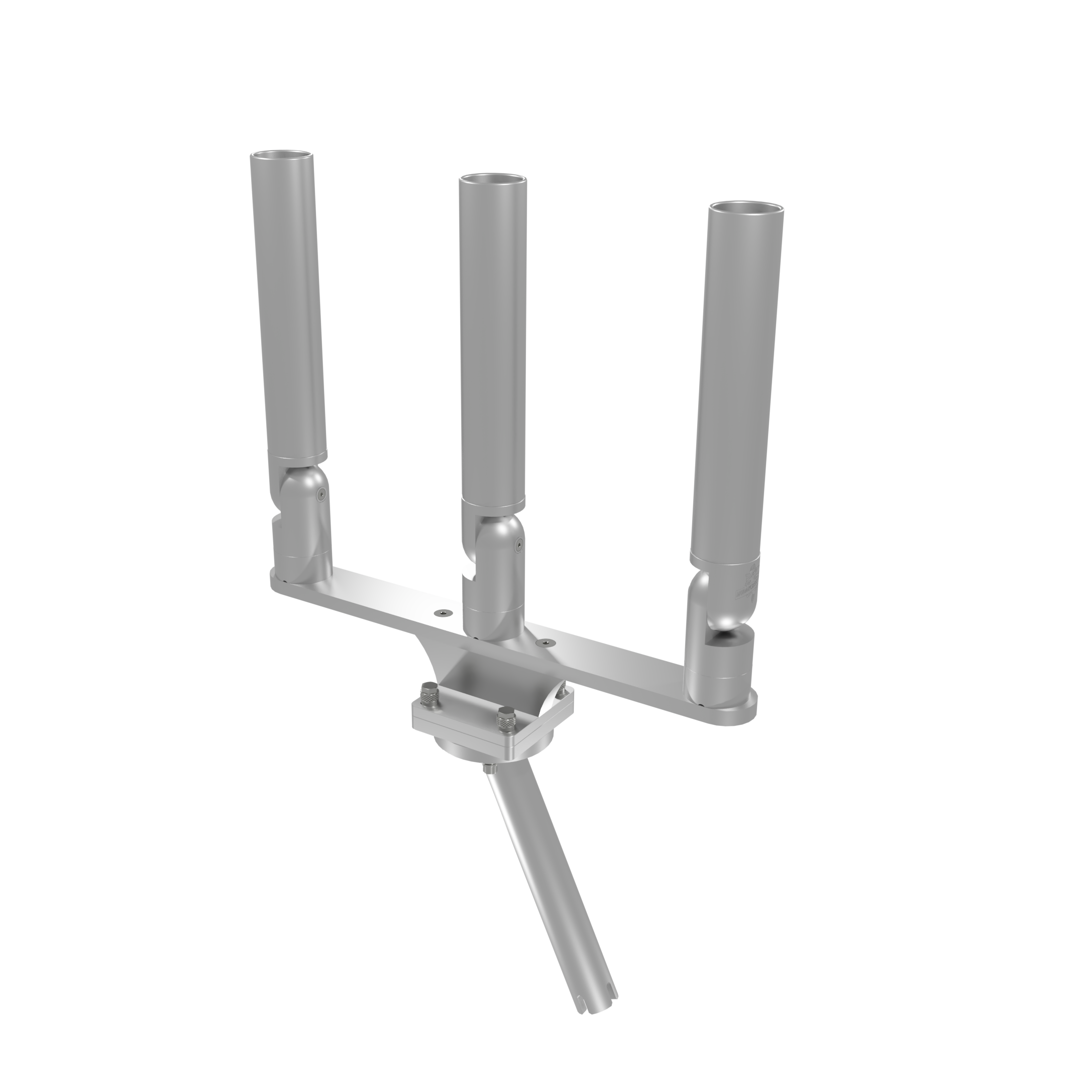 TRIPLE HORIZONTAL TREE ROD HOLDER WITH GIMBAL