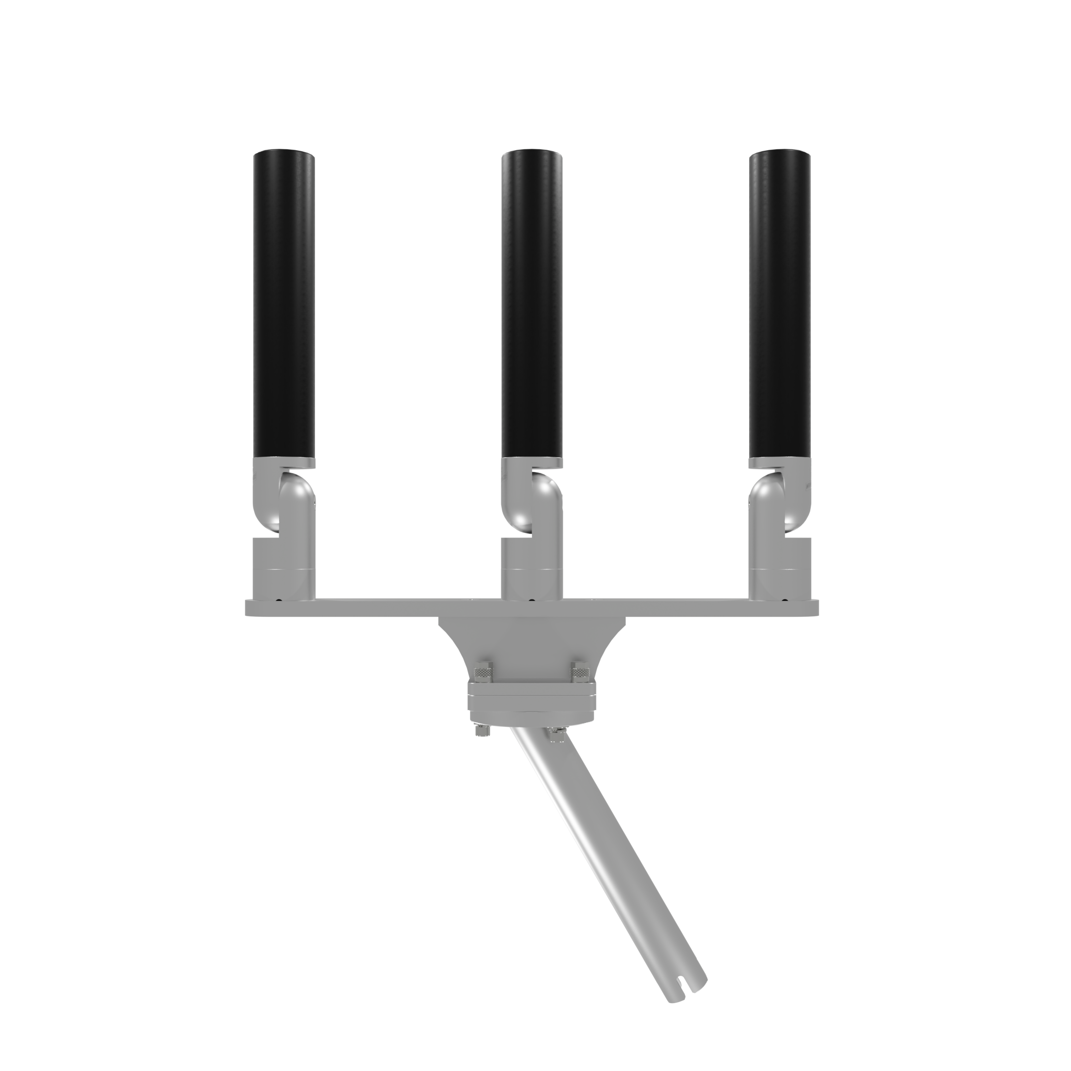 TRIPLE HORIZONTAL TREE ROD HOLDER WITH GIMBAL