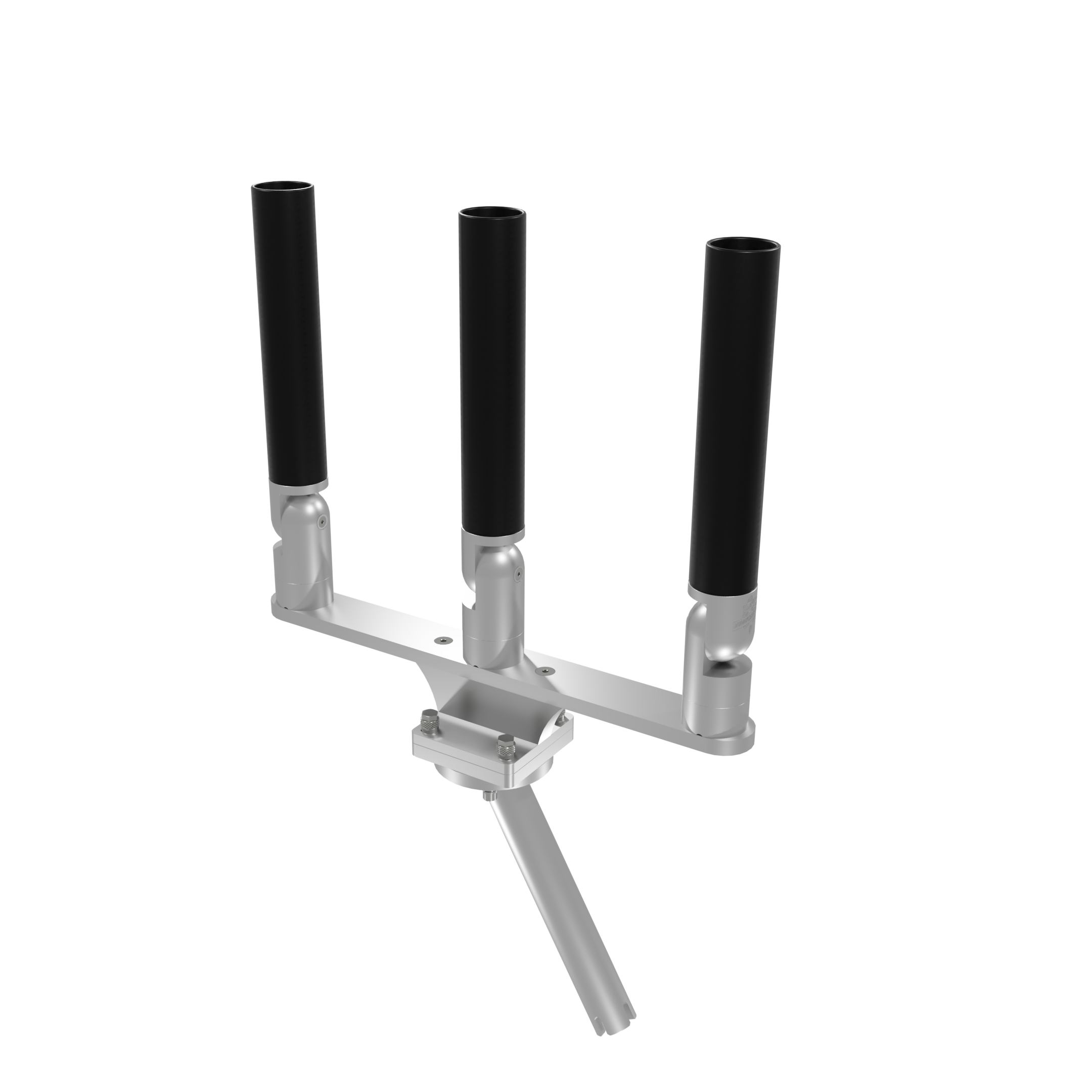 TRIPLE HORIZONTAL TREE ROD HOLDER WITH GIMBAL