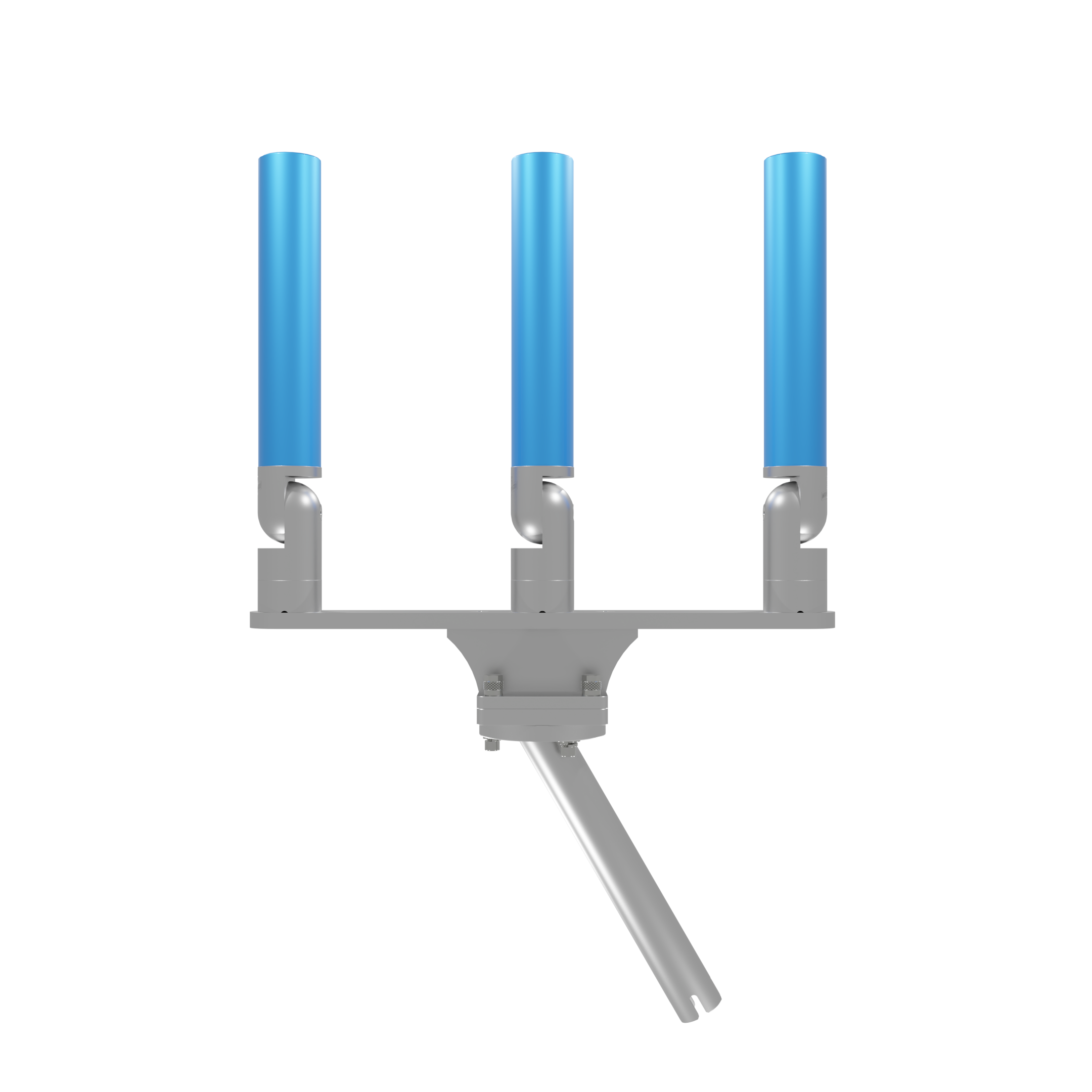 TRIPLE HORIZONTAL TREE ROD HOLDER WITH GIMBAL