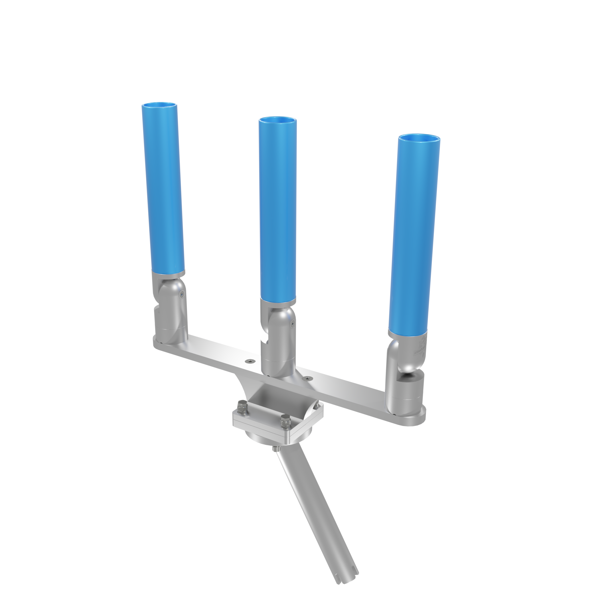 TRIPLE HORIZONTAL TREE ROD HOLDER WITH GIMBAL