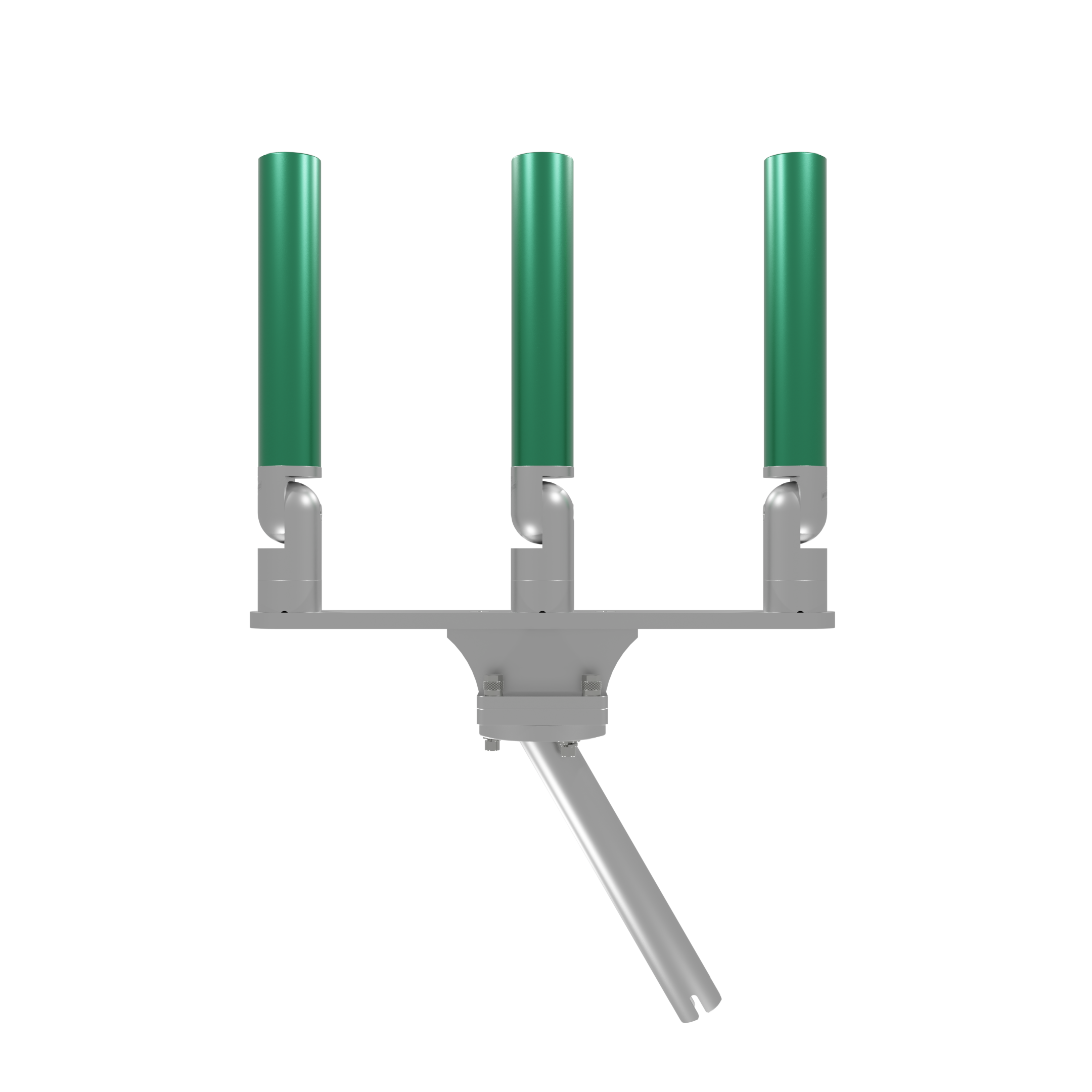 TRIPLE HORIZONTAL TREE ROD HOLDER WITH GIMBAL