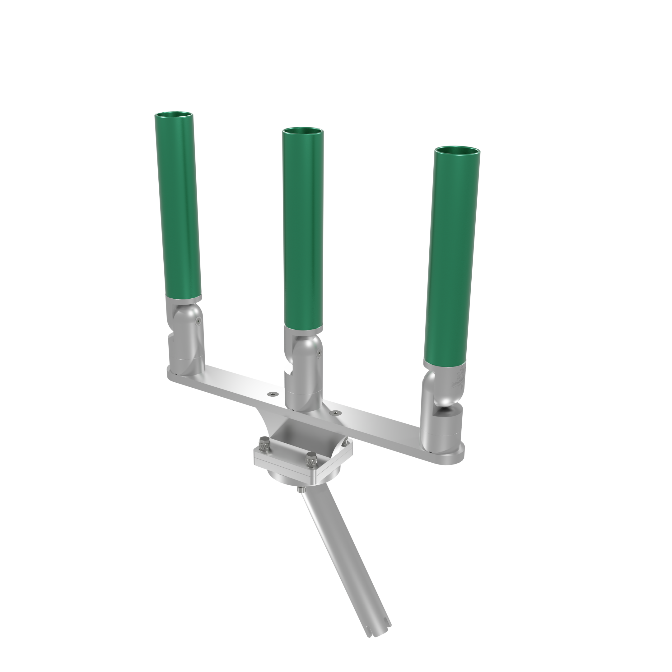 TRIPLE HORIZONTAL TREE ROD HOLDER WITH GIMBAL