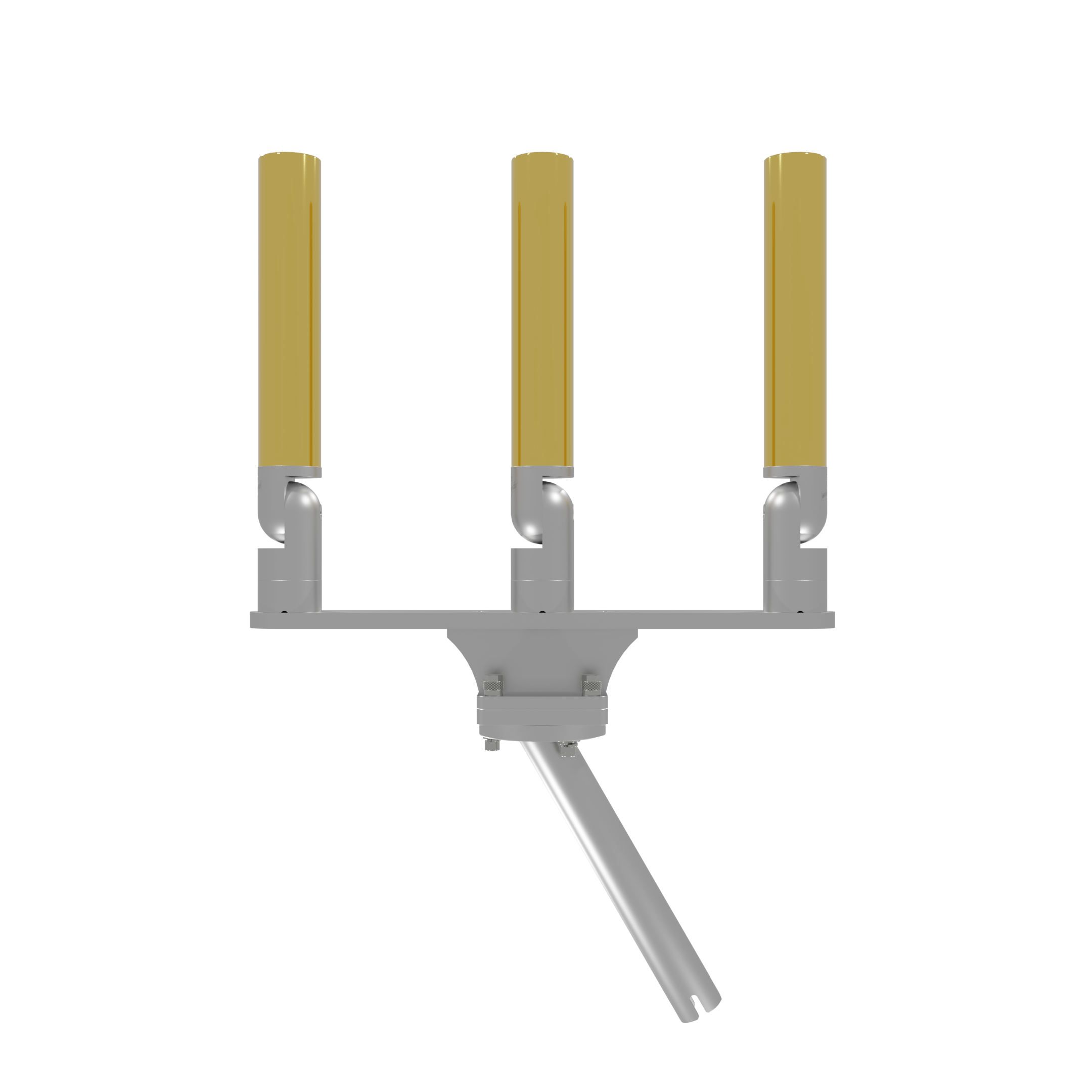 TRIPLE HORIZONTAL TREE ROD HOLDER WITH GIMBAL
