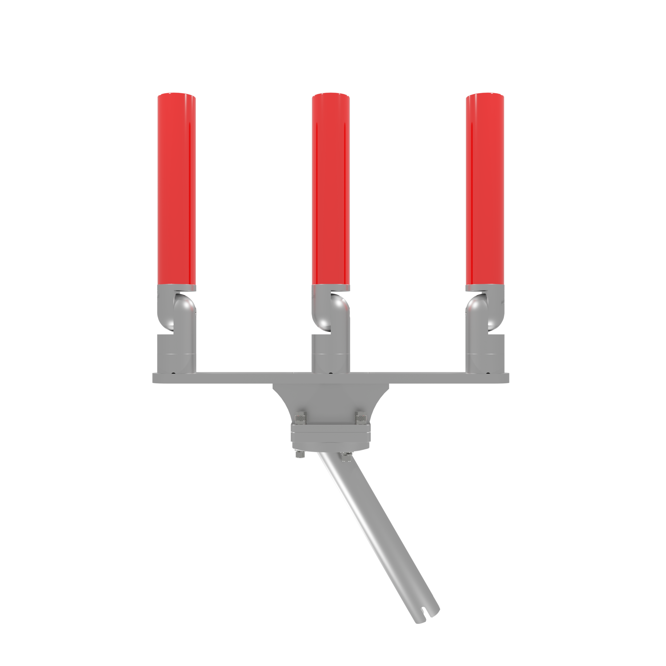 TRIPLE HORIZONTAL TREE ROD HOLDER WITH GIMBAL