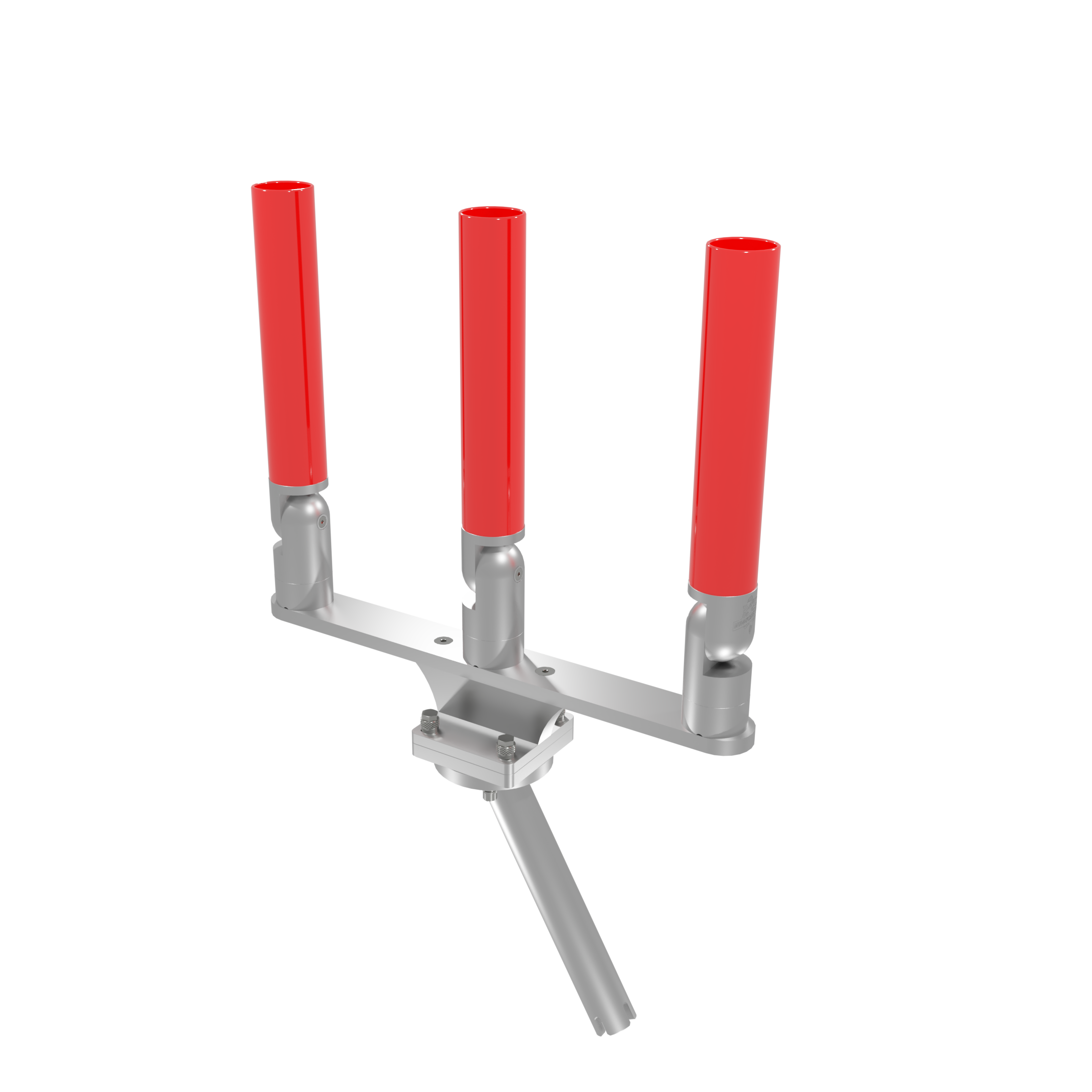 TRIPLE HORIZONTAL TREE ROD HOLDER WITH GIMBAL
