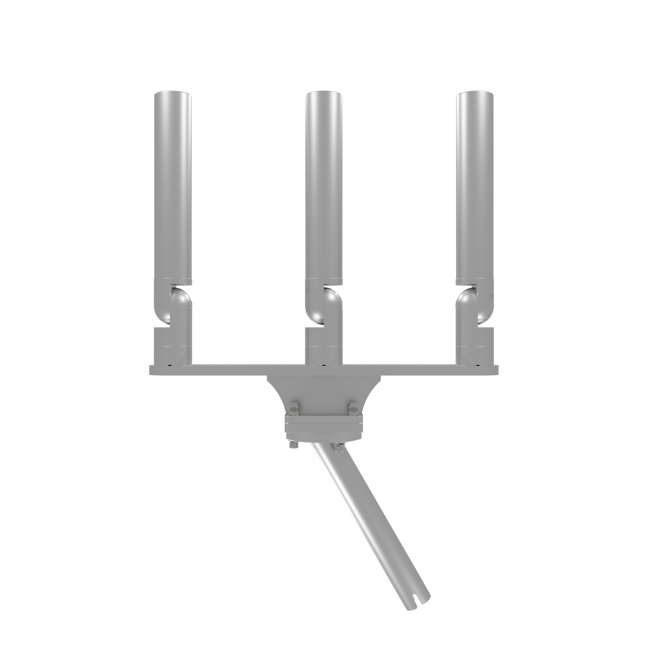 TRIPLE HORIZONTAL TREE ROD HOLDER WITH GIMBAL