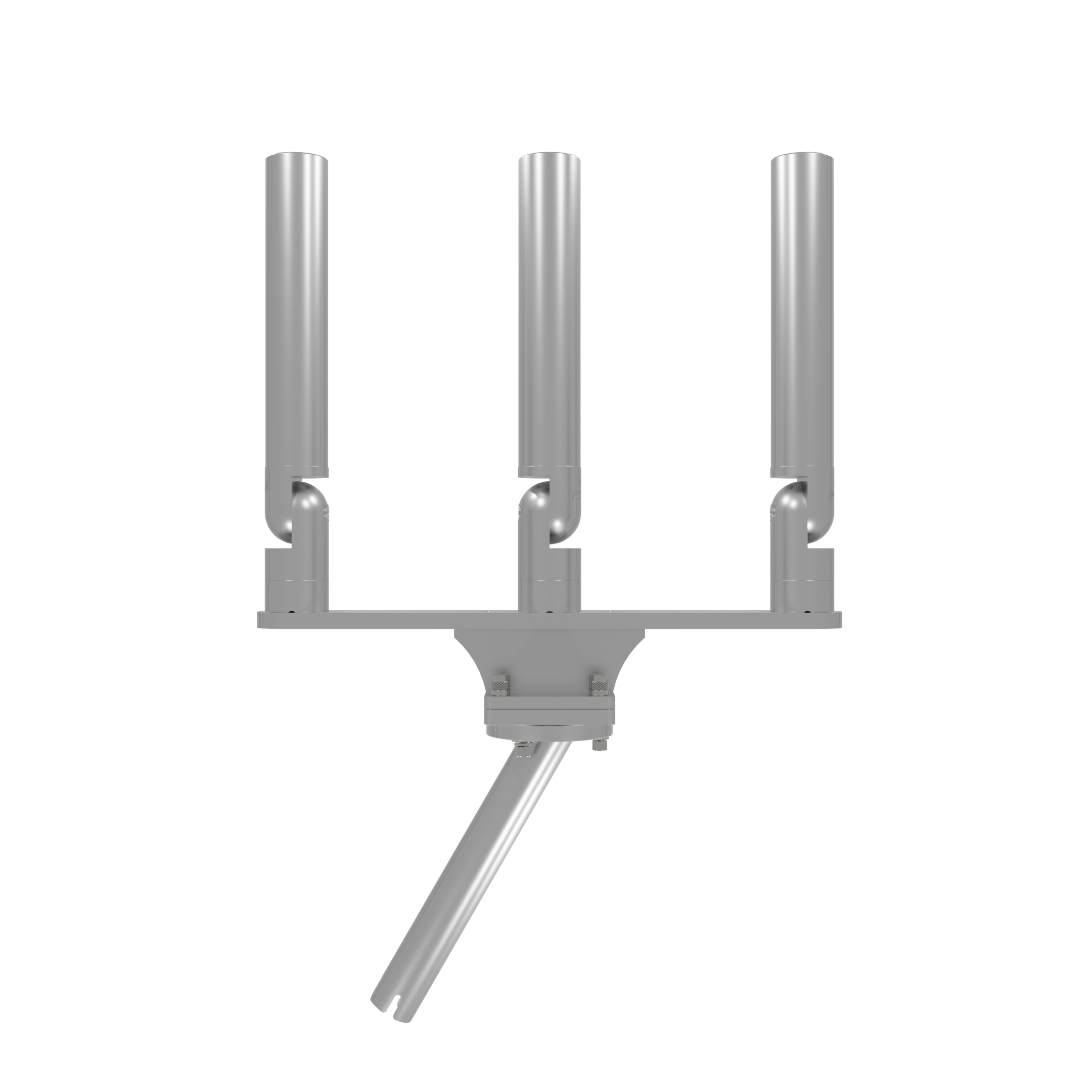 TRIPLE HORIZONTAL TREE ROD HOLDER WITH GIMBAL