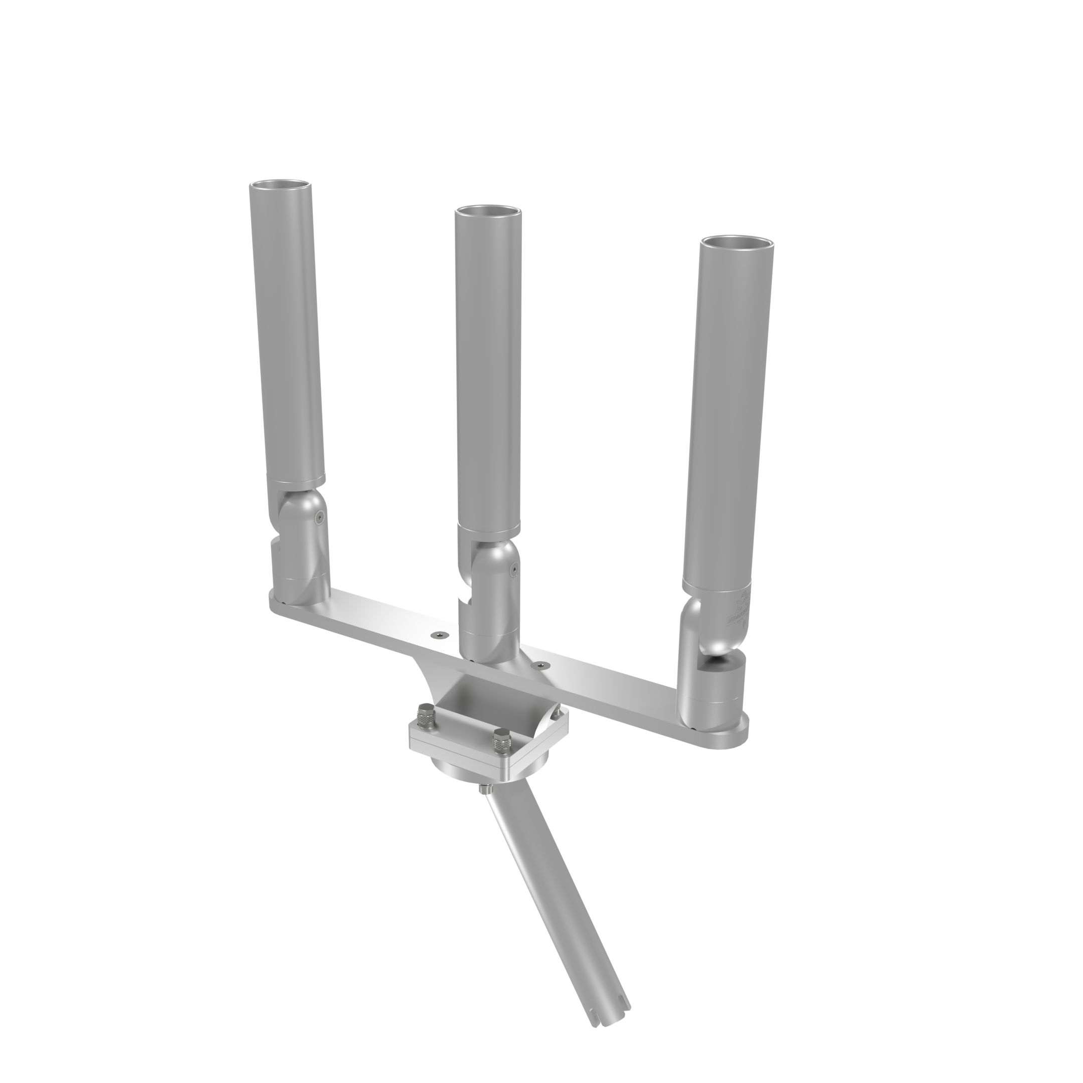 TRIPLE HORIZONTAL TREE ROD HOLDER WITH GIMBAL