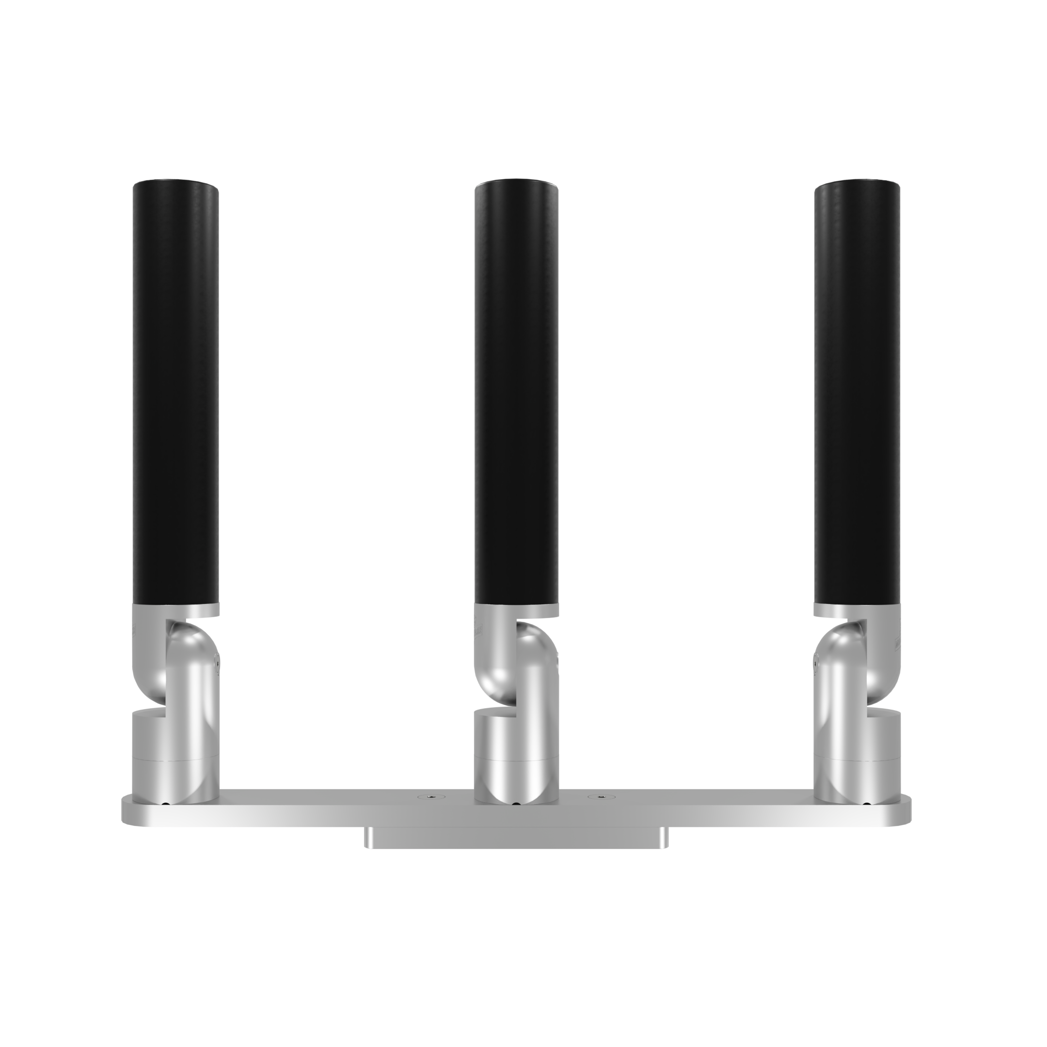 TRIPLE HORIZONTAL TREE ROD HOLDER WITH LOW PROFILE MOUNT