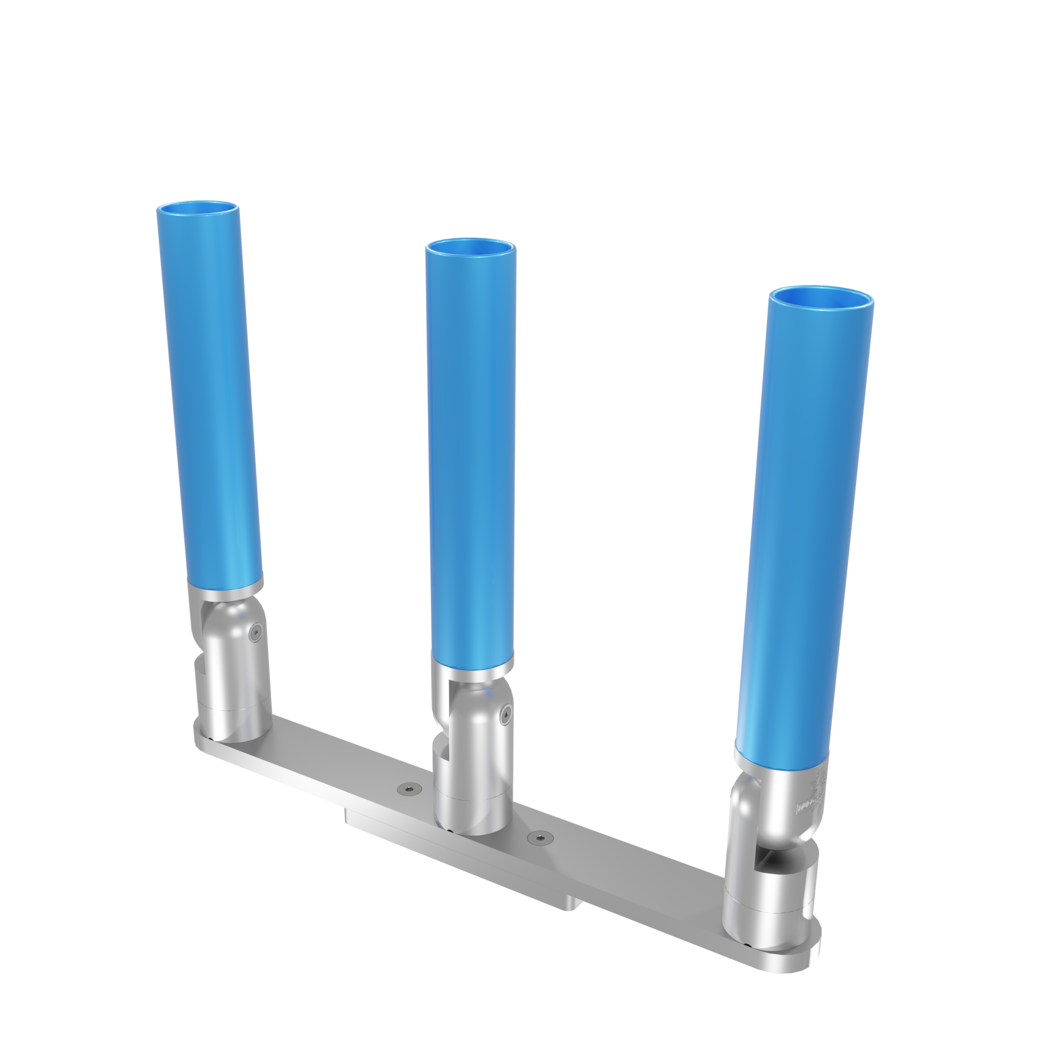 TRIPLE HORIZONTAL TREE ROD HOLDER WITH LOW PROFILE MOUNT