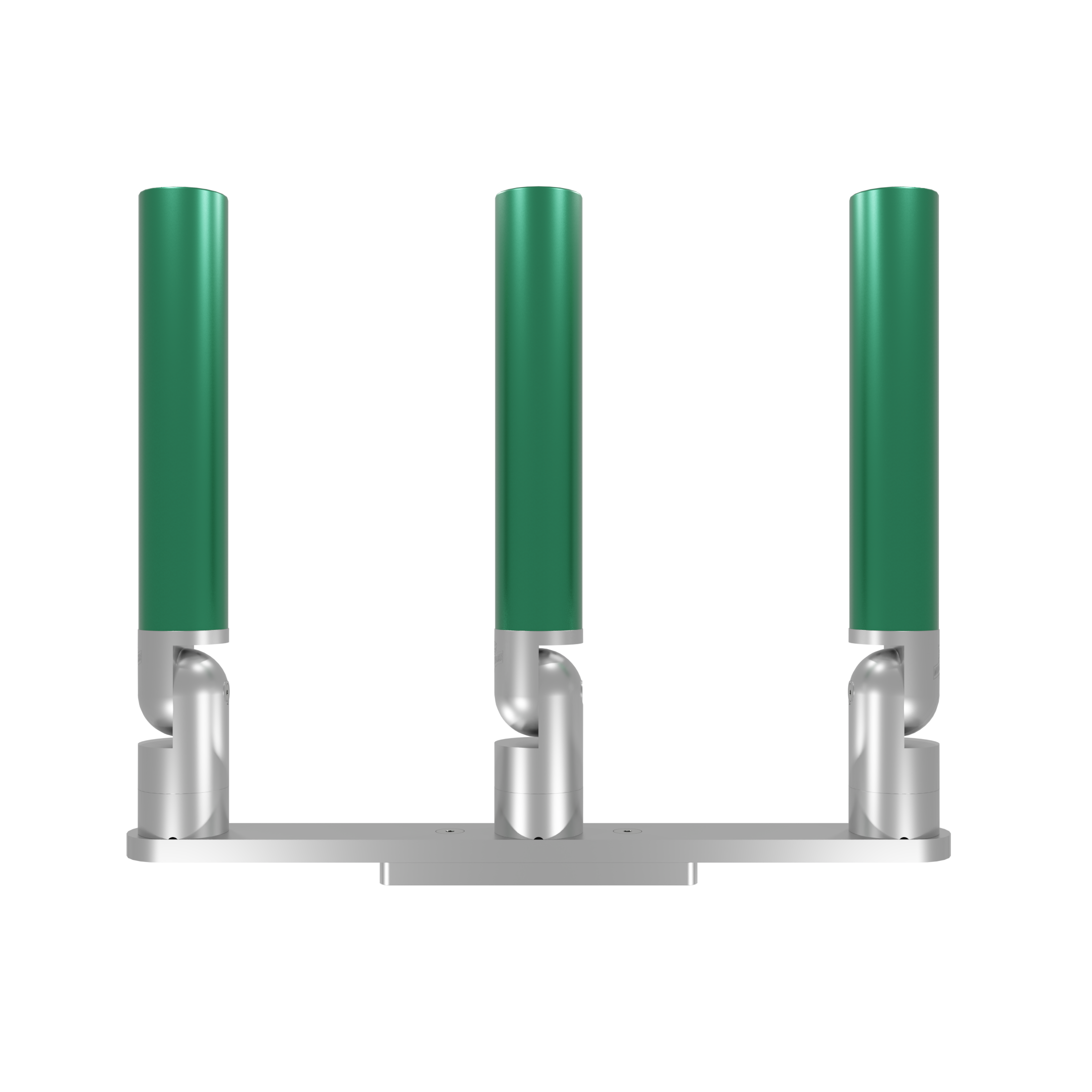 TRIPLE HORIZONTAL TREE ROD HOLDER WITH LOW PROFILE MOUNT