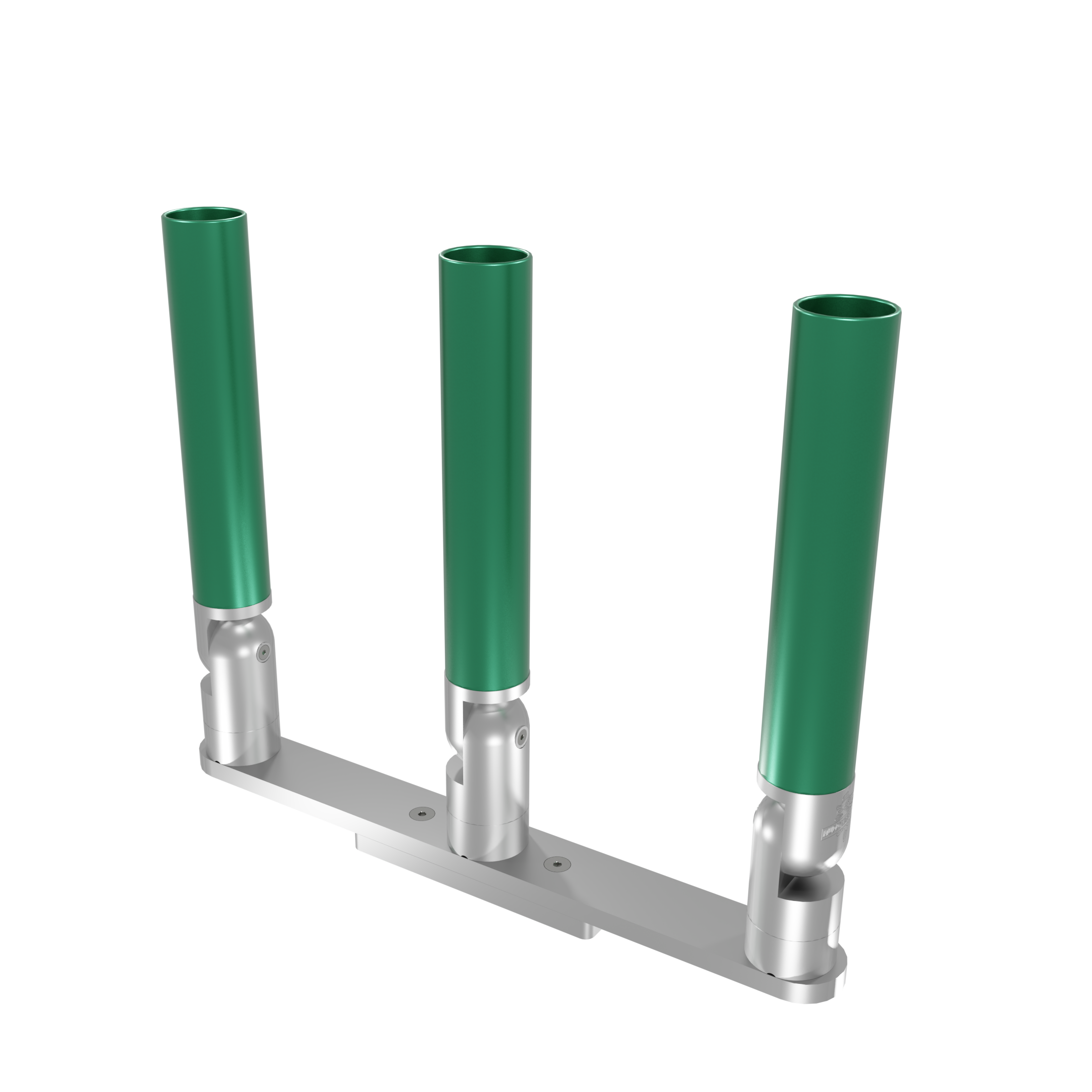 TRIPLE HORIZONTAL TREE ROD HOLDER WITH LOW PROFILE MOUNT