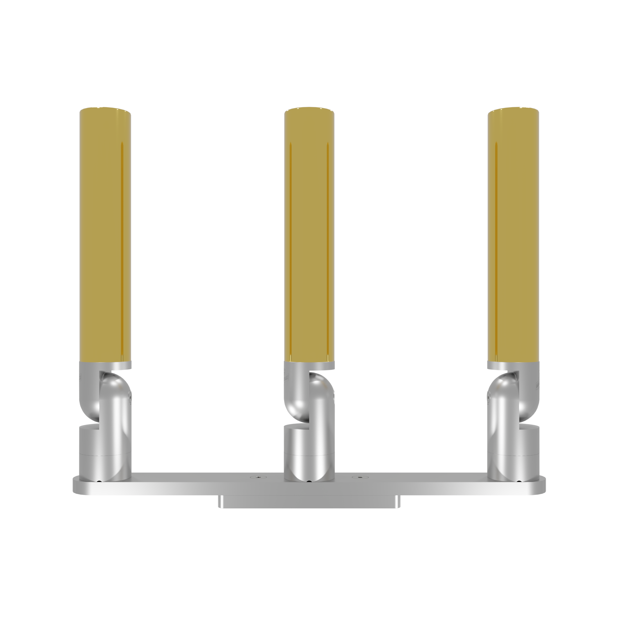 TRIPLE HORIZONTAL TREE ROD HOLDER WITH LOW PROFILE MOUNT